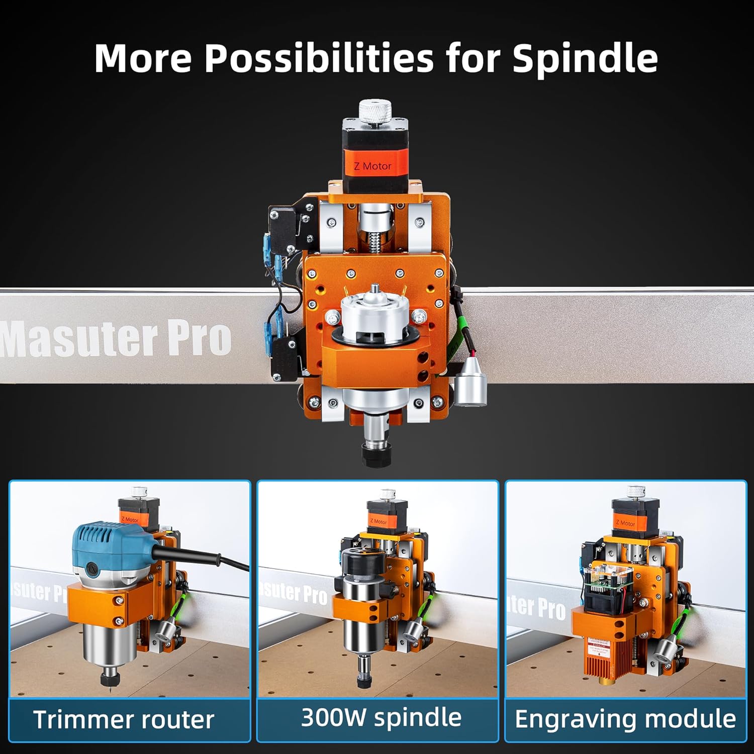 FoxAlien Masuter Pro 3-Axis CNC Router for Wood & Acrylic