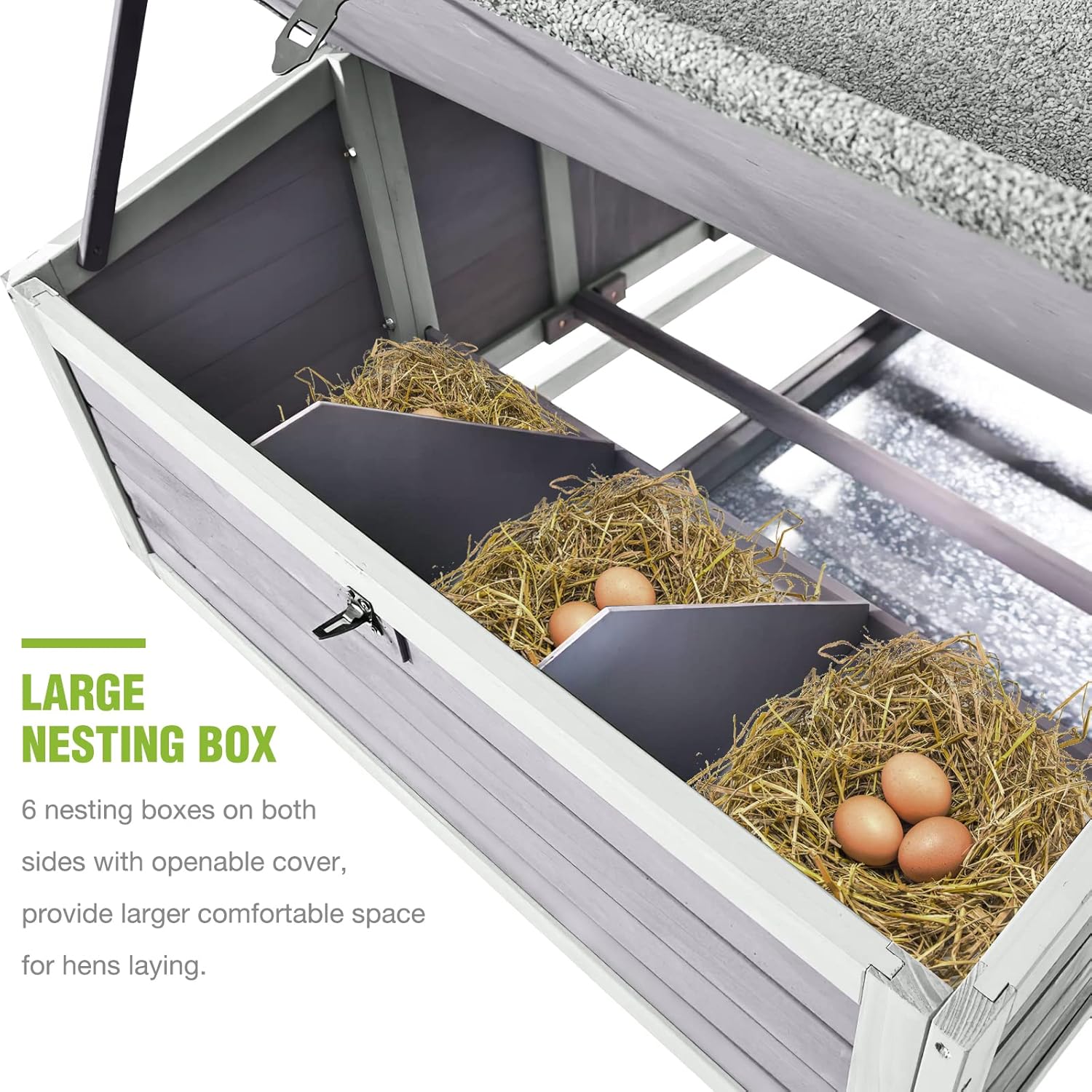 GUTINNEEN Mobile Chicken Coop, 67.3