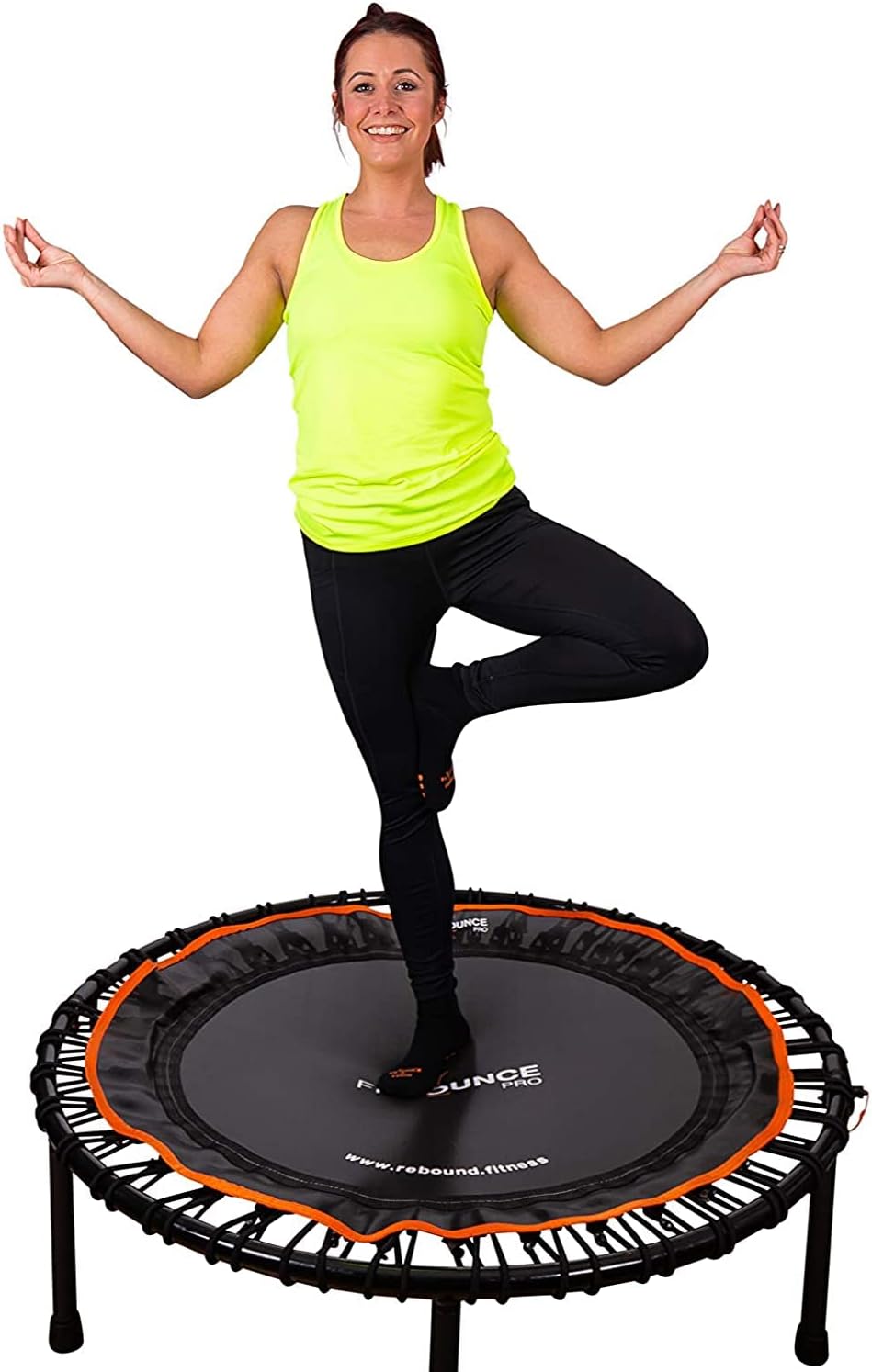 FIT Bounce PRO USA Bungee Rebounder, Folding Mini Trampoline