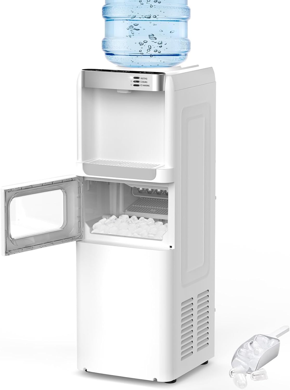 COWSAR 3-in-1 Water Cooler with Ice Maker, Hot/Cold, Top Loading