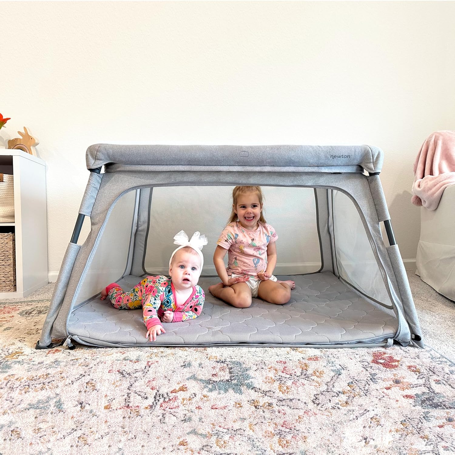 Newton Baby Travel Crib & Play Yard with Breathe-Thru Mattress, Grey