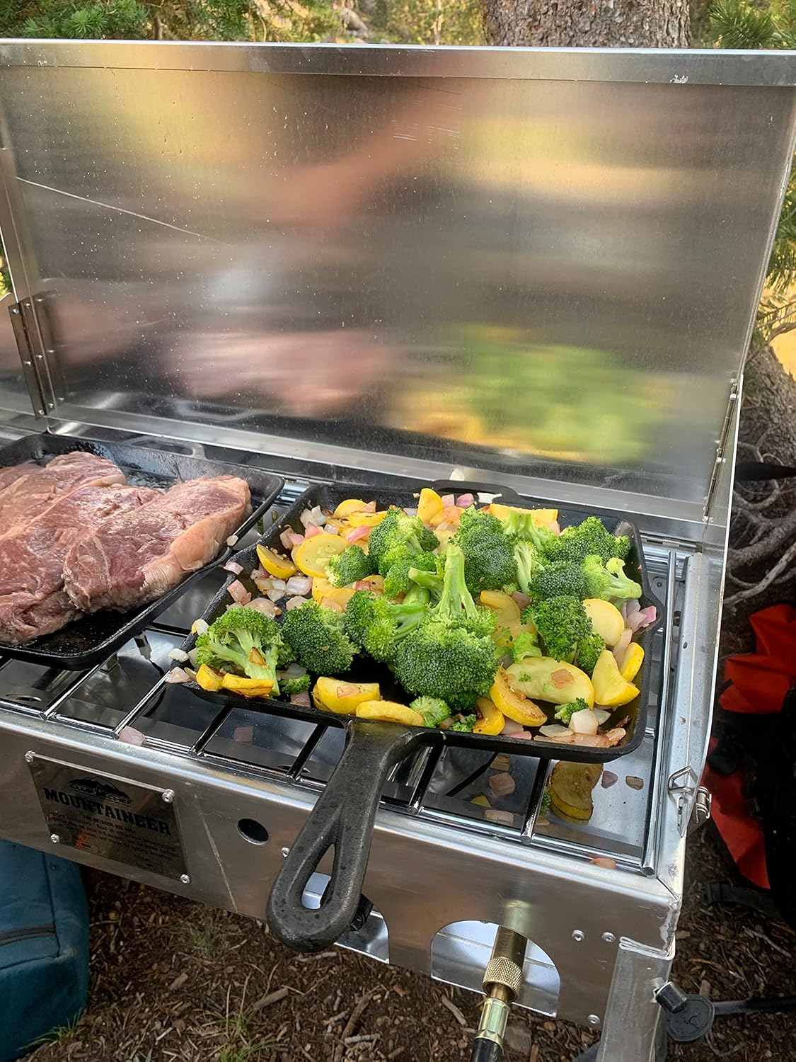 Camp Chef Mountaineer Cooking System, Aluminum, Silver