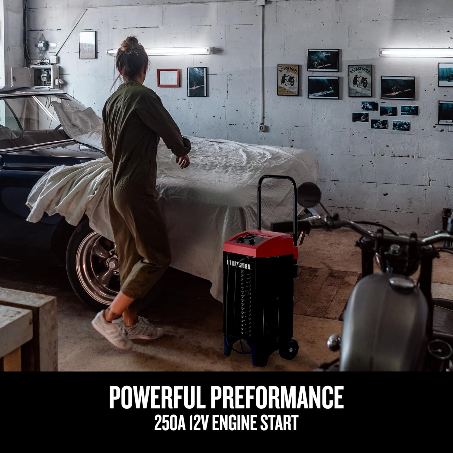 CRAFTSMAN CMXCESM233 Battery Charger & Engine Starter, 250A