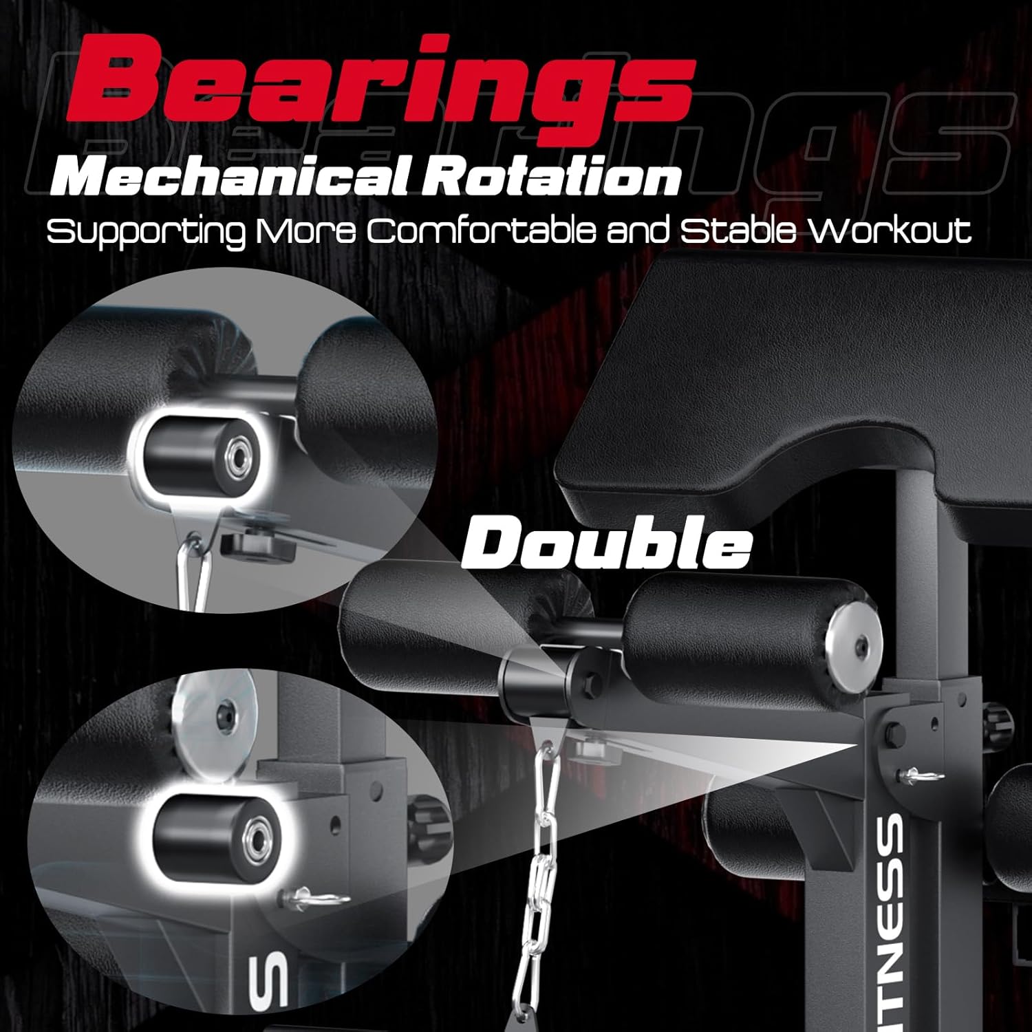 KeppiFitness Bench3000 MAX, Adjustable Weight Bench with Leg Extension