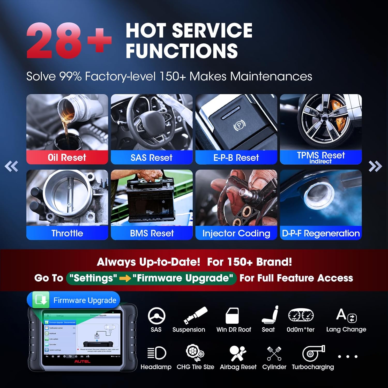 Autel MaxiCOM MK808S Scanner, Bidirectional, All-System Diagnostic