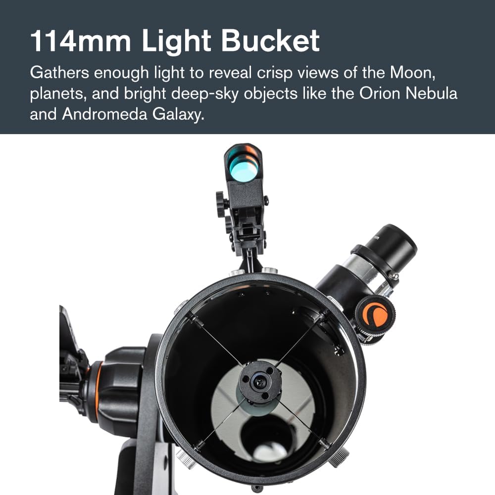 Celestron StarSense Explorer 114mm Dobsonian Telescope, App-Enabled