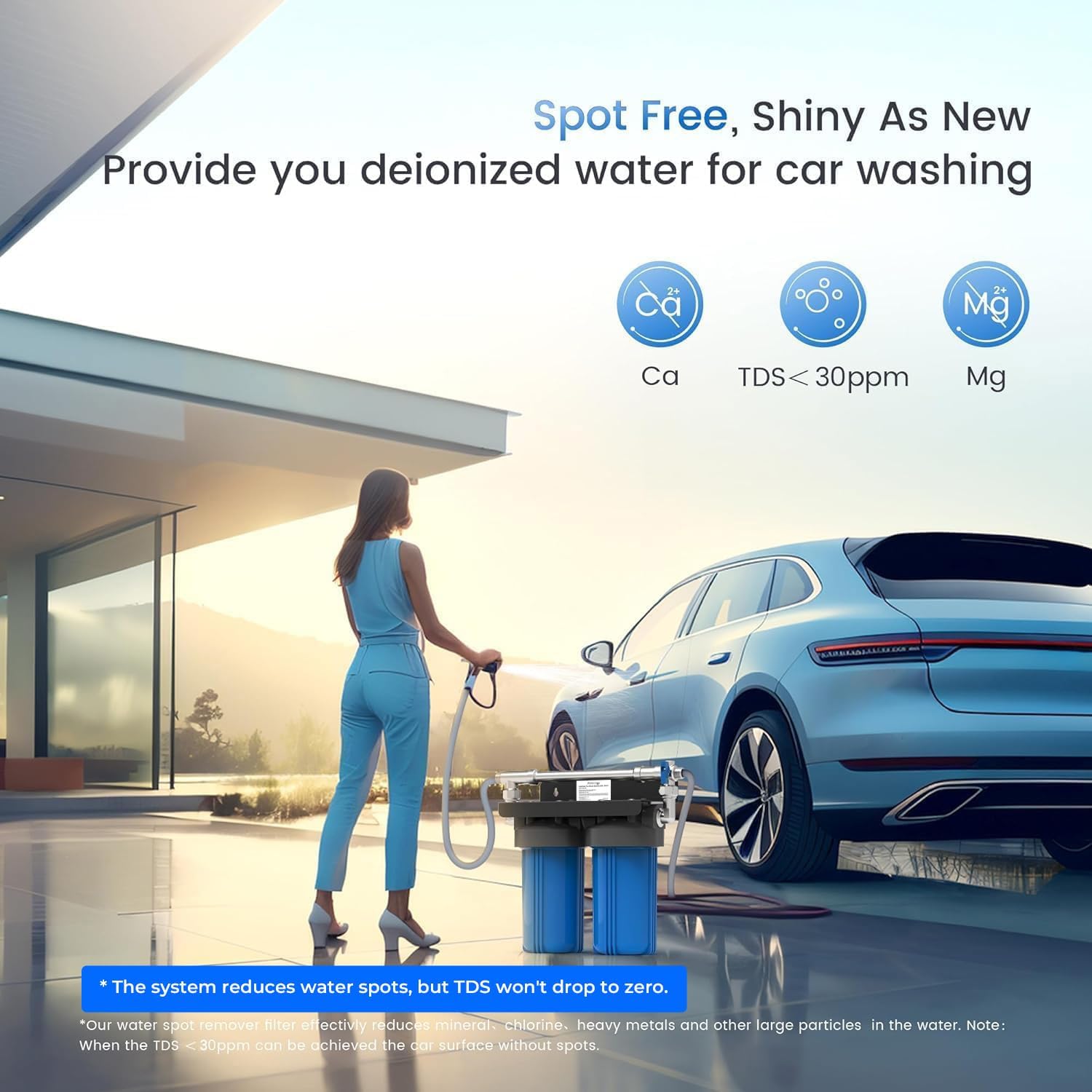 Waterdrop Spotless Car Wash System, Deionized Water, Spot-Free