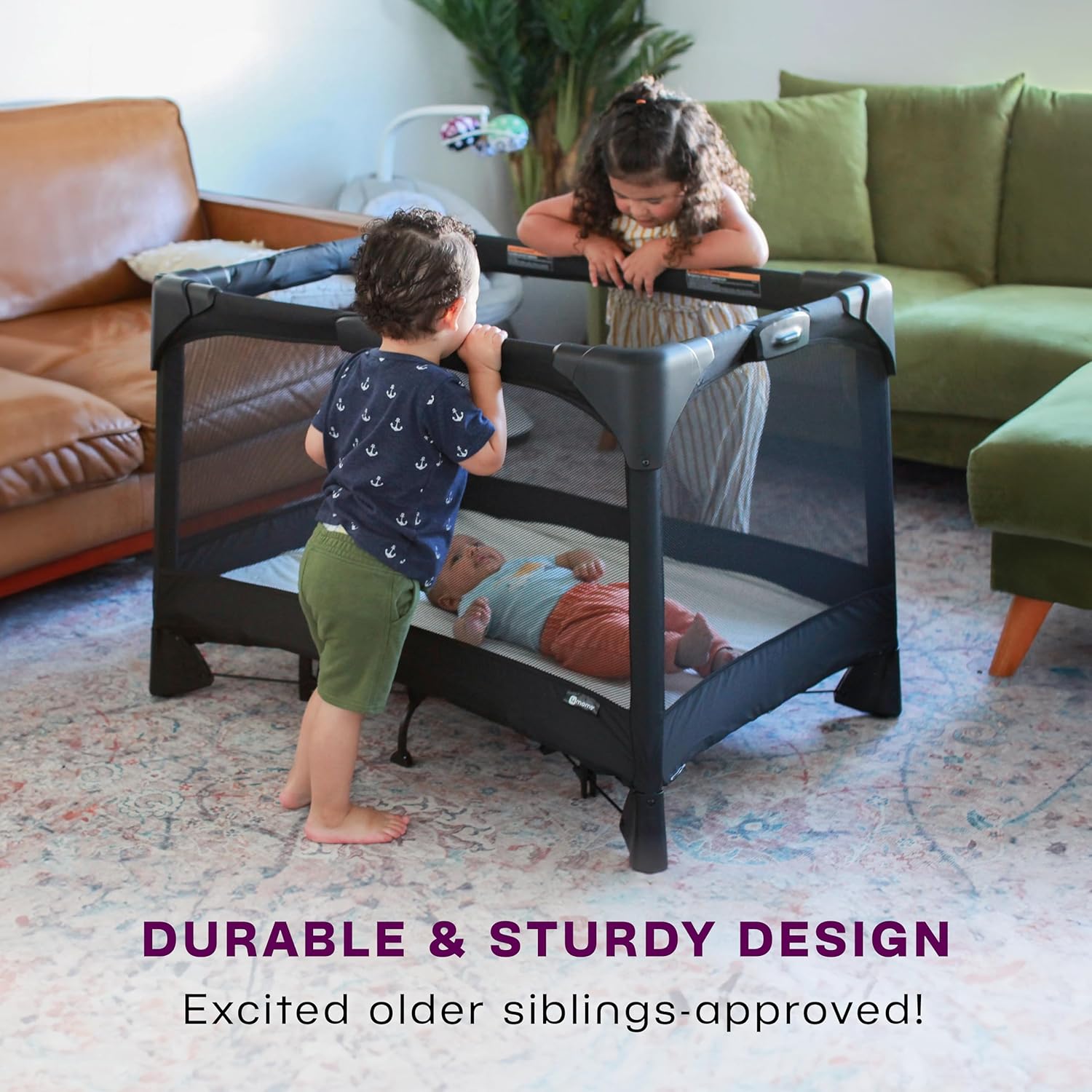 4moms Breeze Plus Portable Playard with Bassinet & Changing Station