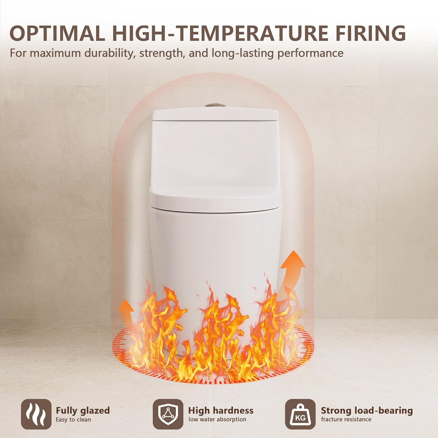 Deer Valley One Piece Toilet, Dual Flush, ADA Height, White