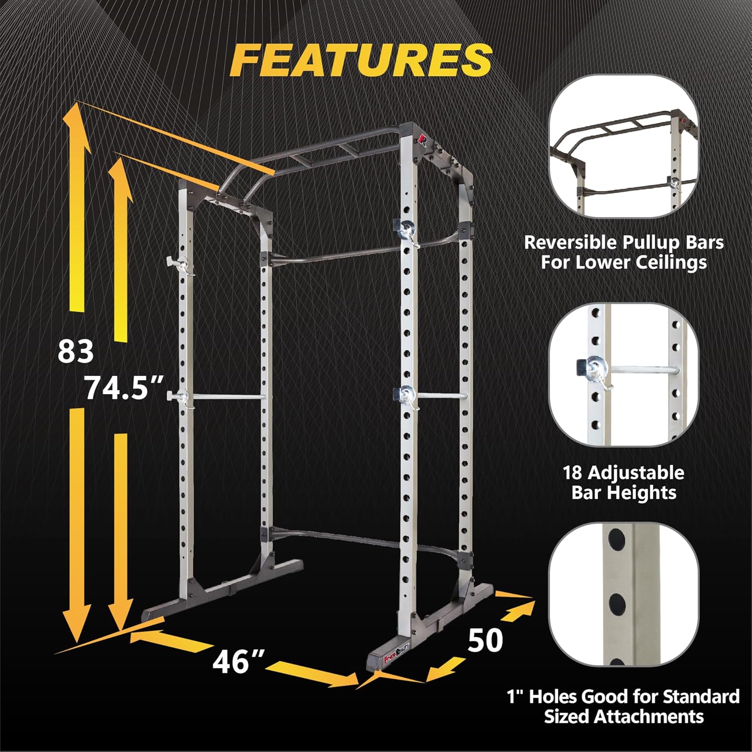Fitness Reality Power Cage, 800lb, LAT Pulldown, Cable Crossover