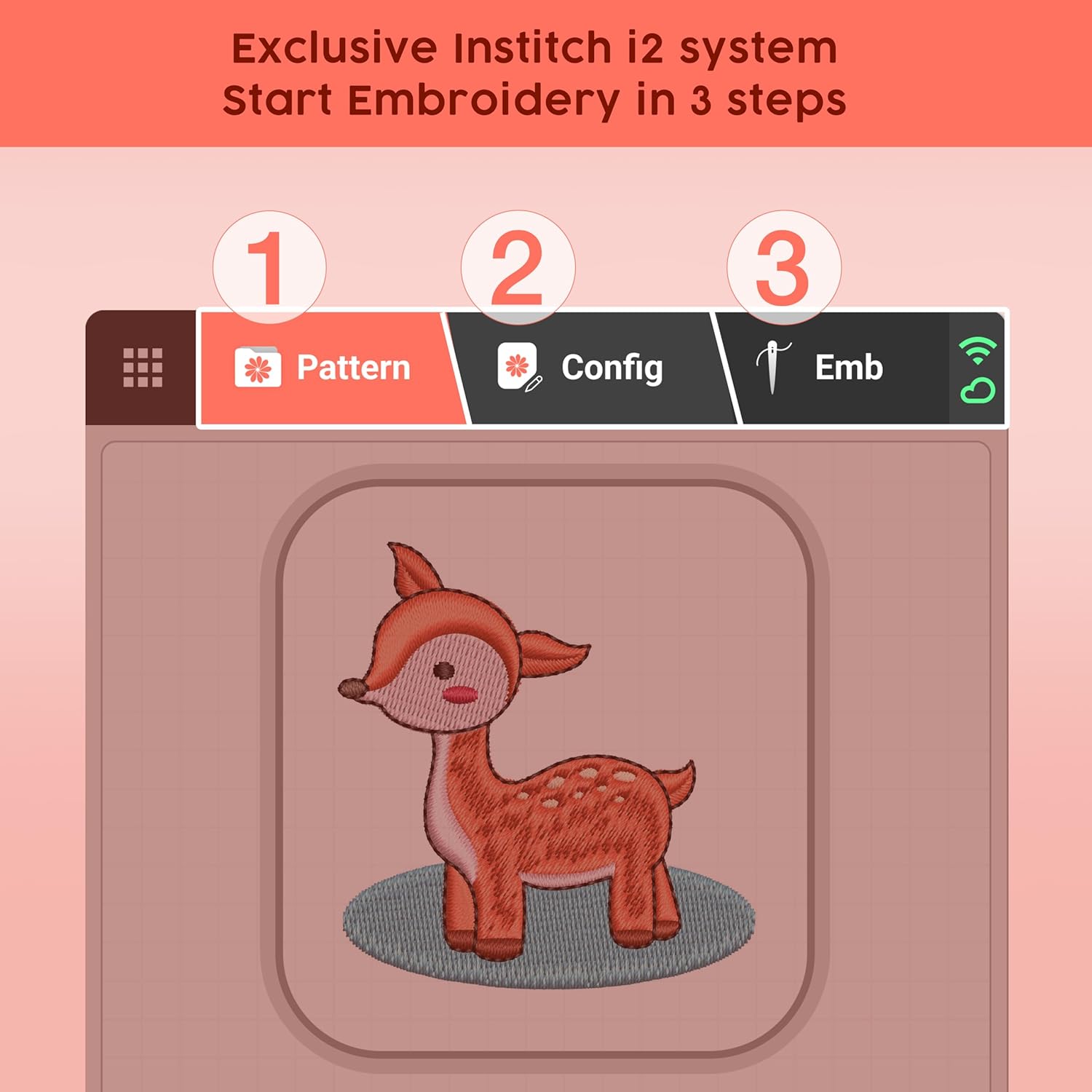 Poolin EOC05 Embroidery Machine, 4x9.25