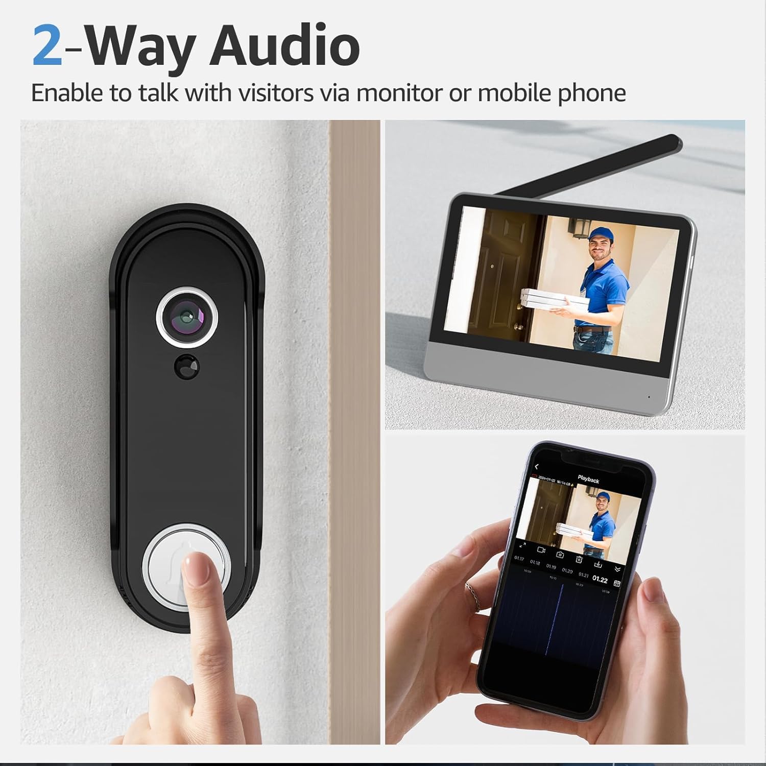 Wireless Smart Video Doorbell System, 7