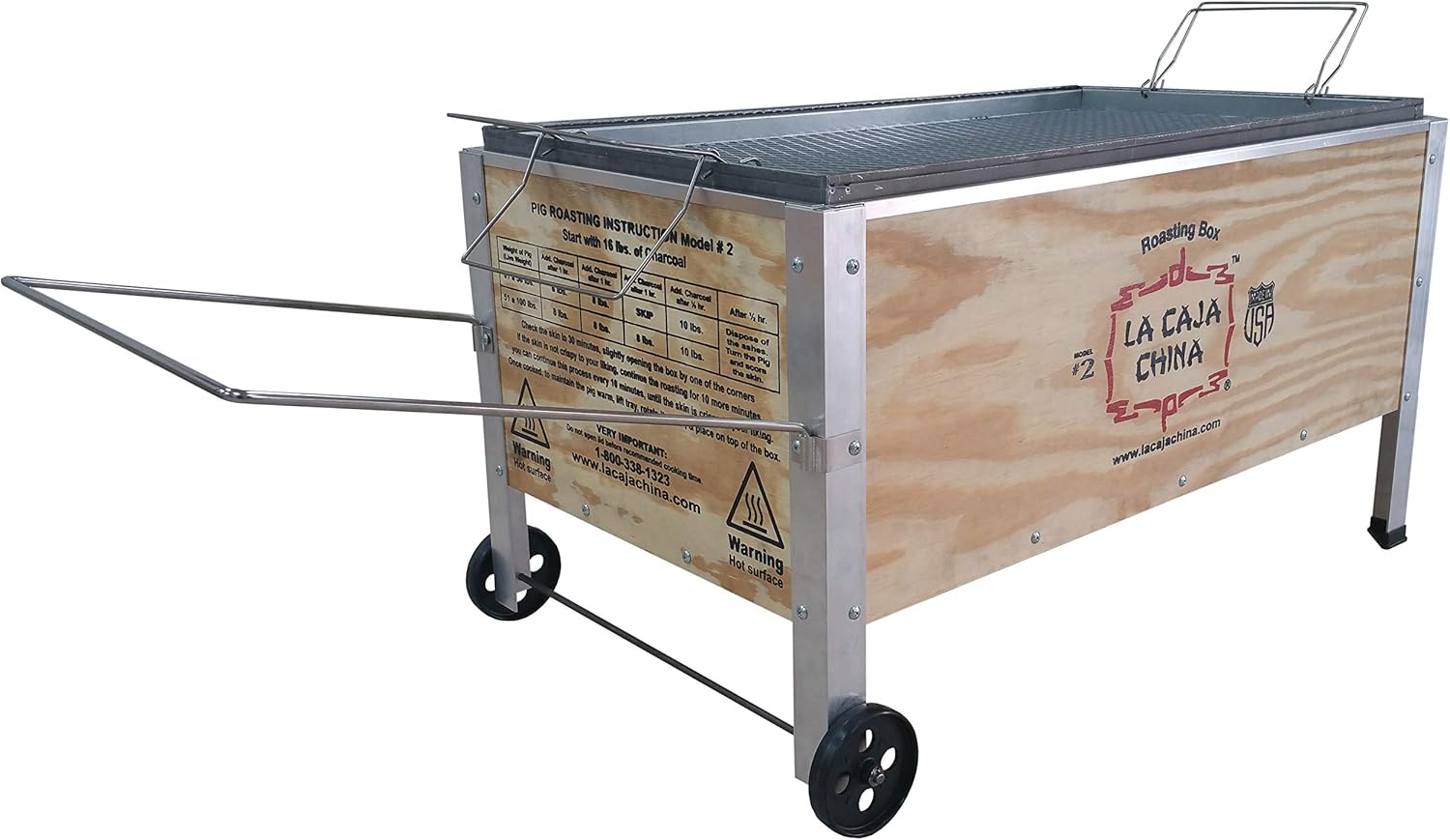 La Caja China Model #2 Pig Roaster, 100LB Capacity