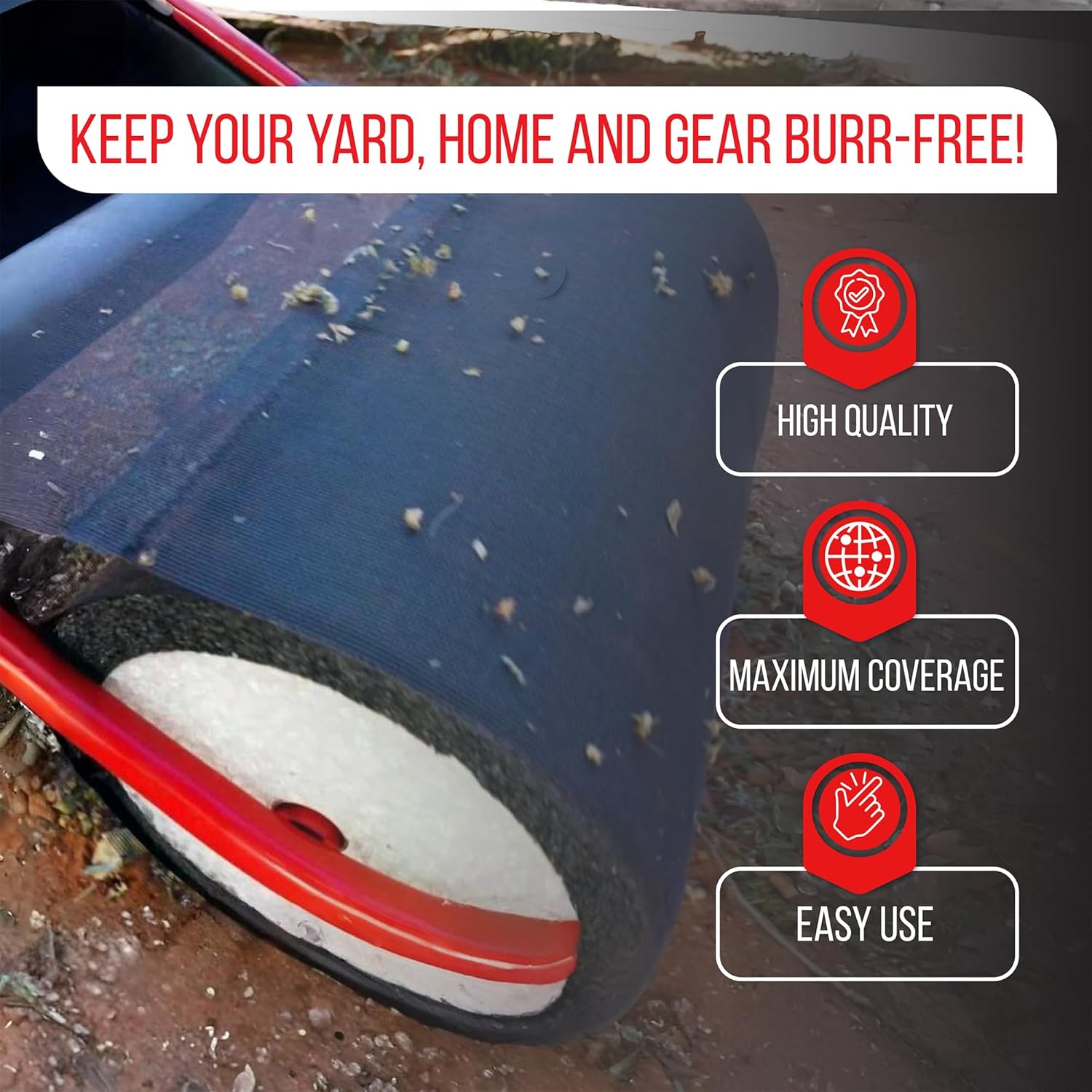 X-Large Sticker Burr Roller Remover Yard Tool, 18