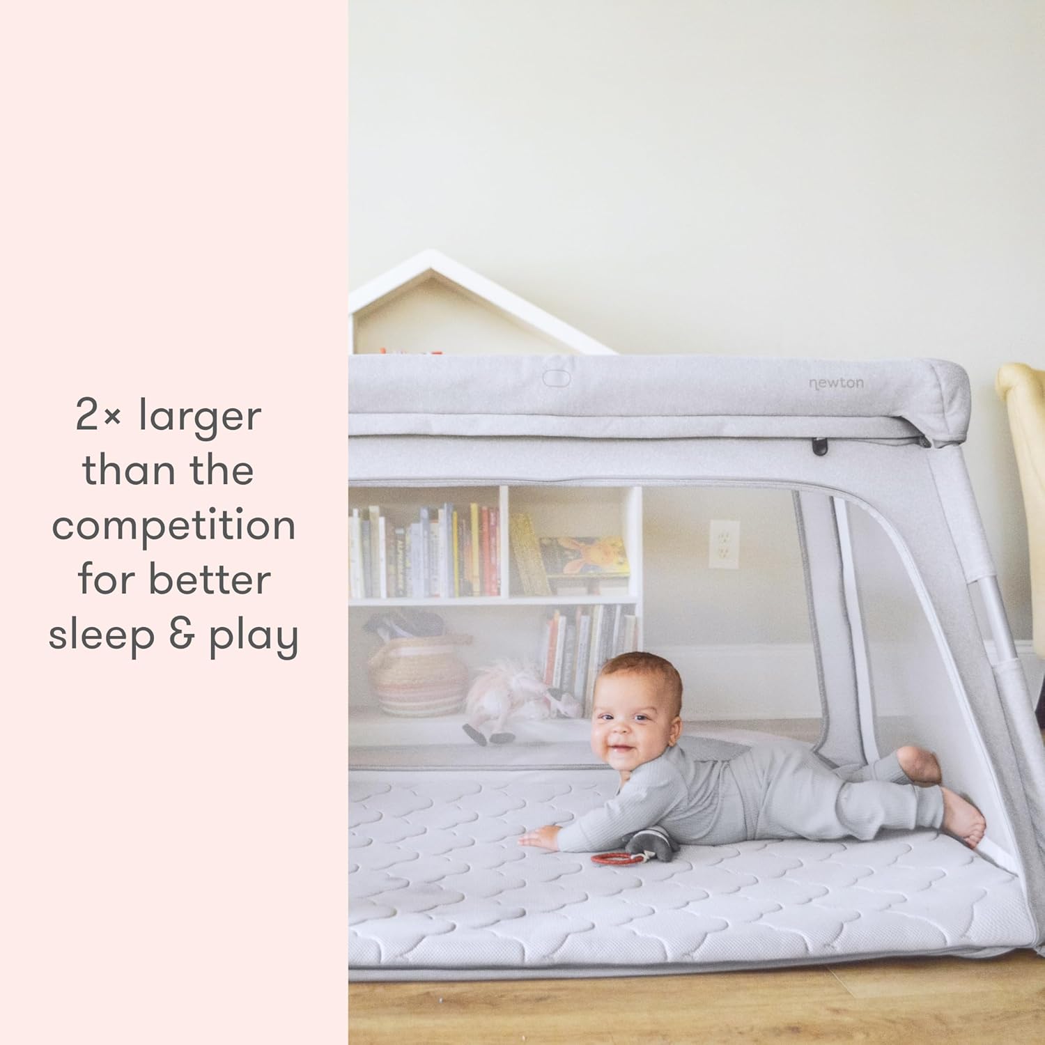 Newton Baby Travel Crib & Play Yard with Breathe-Thru Mattress, Grey