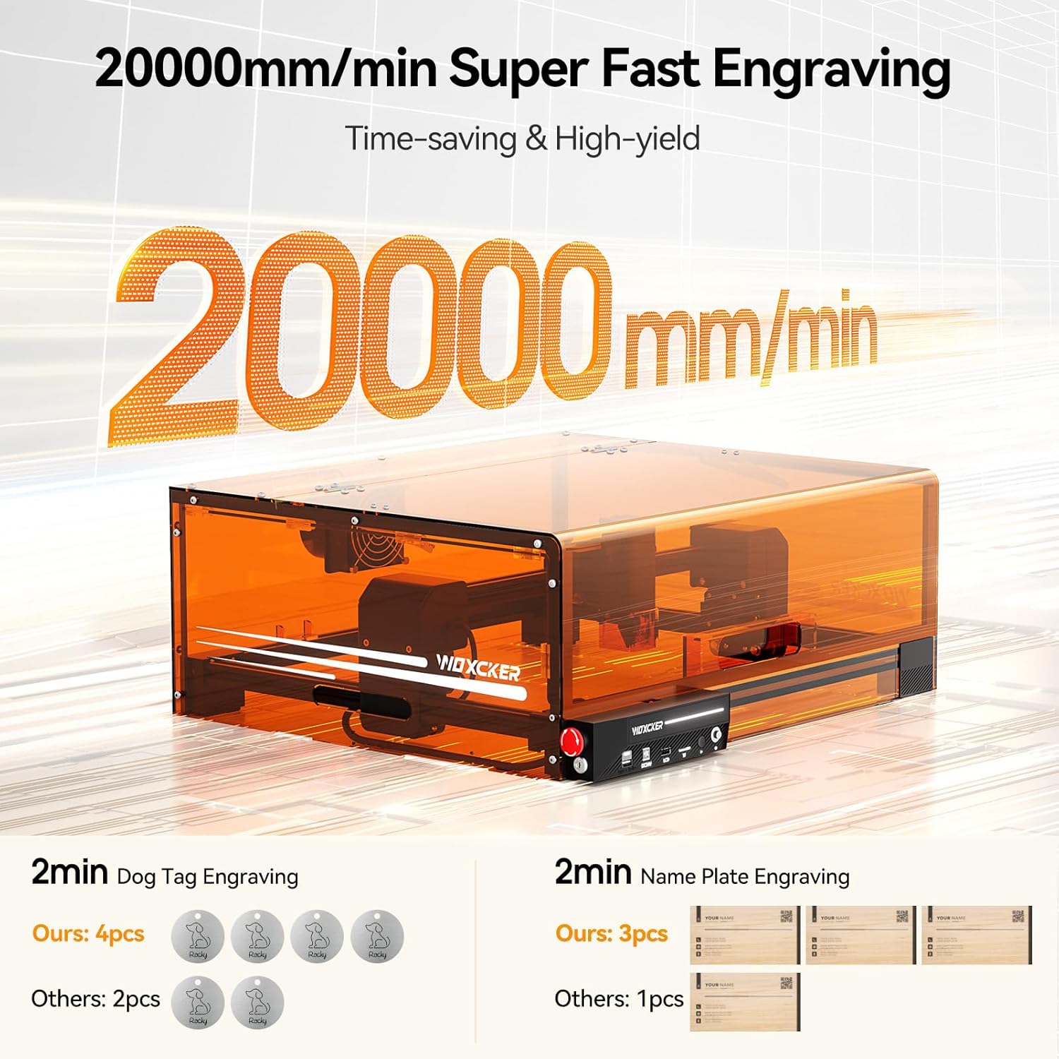 Woxcker L2 MAX Light Engraving Machine, 10W, CNC, High Precision