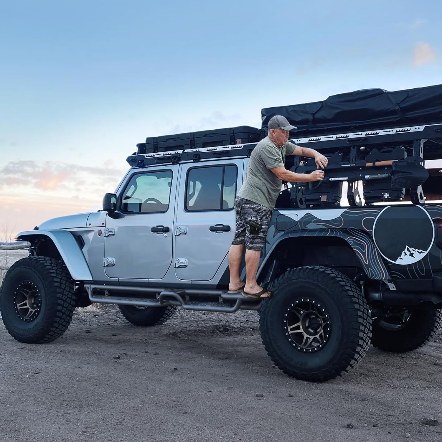 BINARY STAR Running Boards for Jeep Gladiator JT 2020–2025, 4-Door