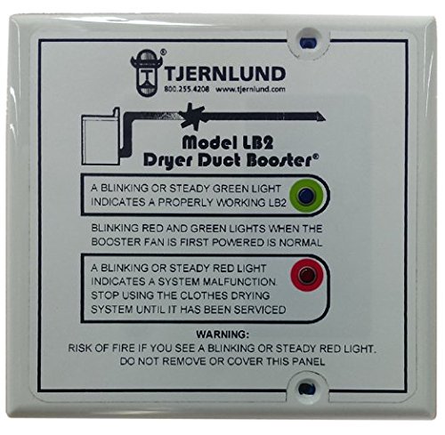 Tjernlund LB2 Dryer Booster Fan, No-Clog, Auto Activation