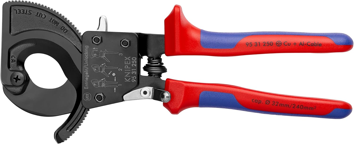 KNIPEX Ratcheting Cable Cutter Tool