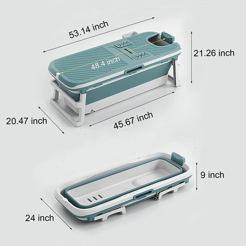 Foldable Bathtub for Adults, 53