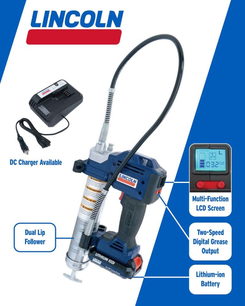 Lincoln 1884 PowerLuber 20V Grease Gun, 36