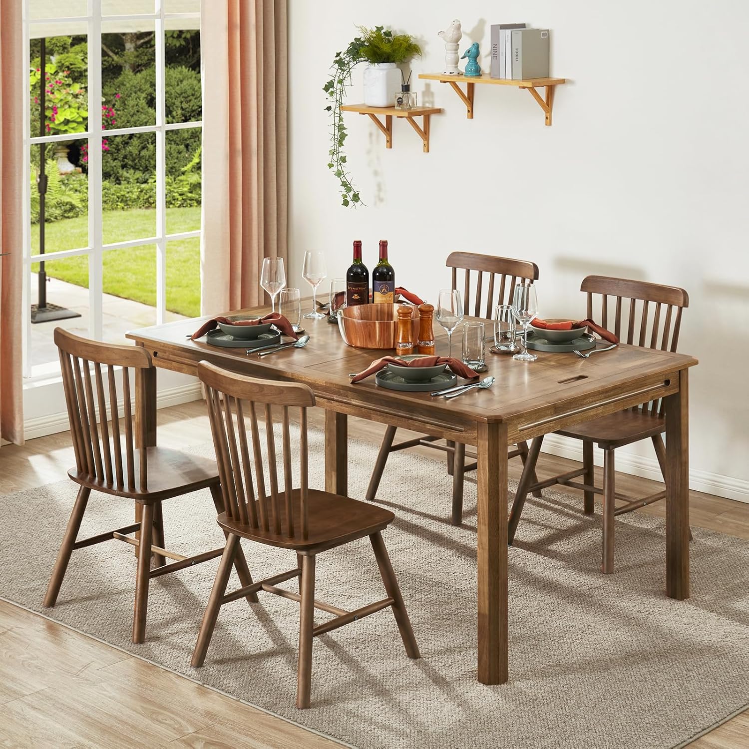 Board Game Table with Removable Top, Seats 4–6, 57