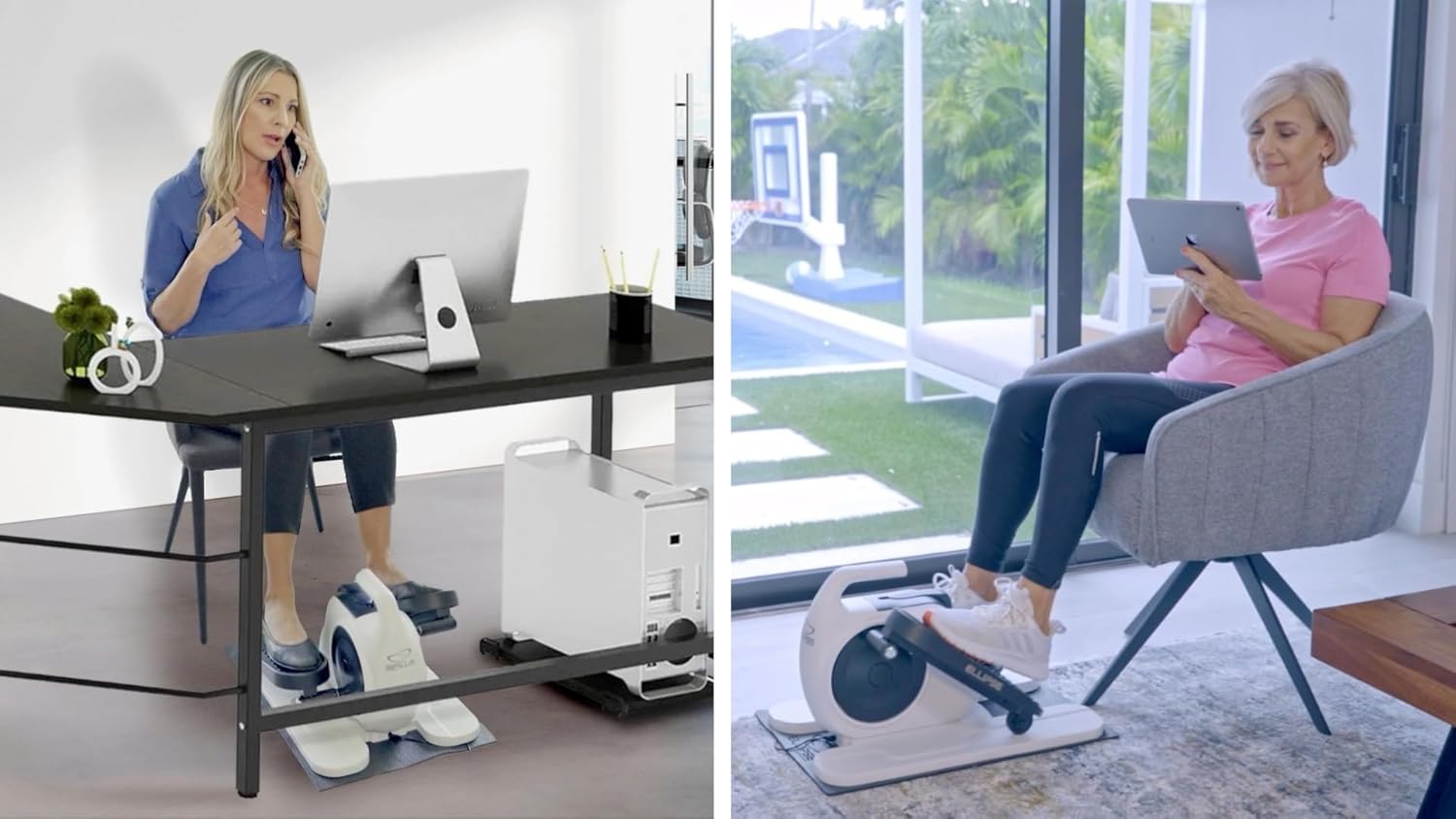 Ellipse Trainer with Non-Slip Mat & Foot Straps