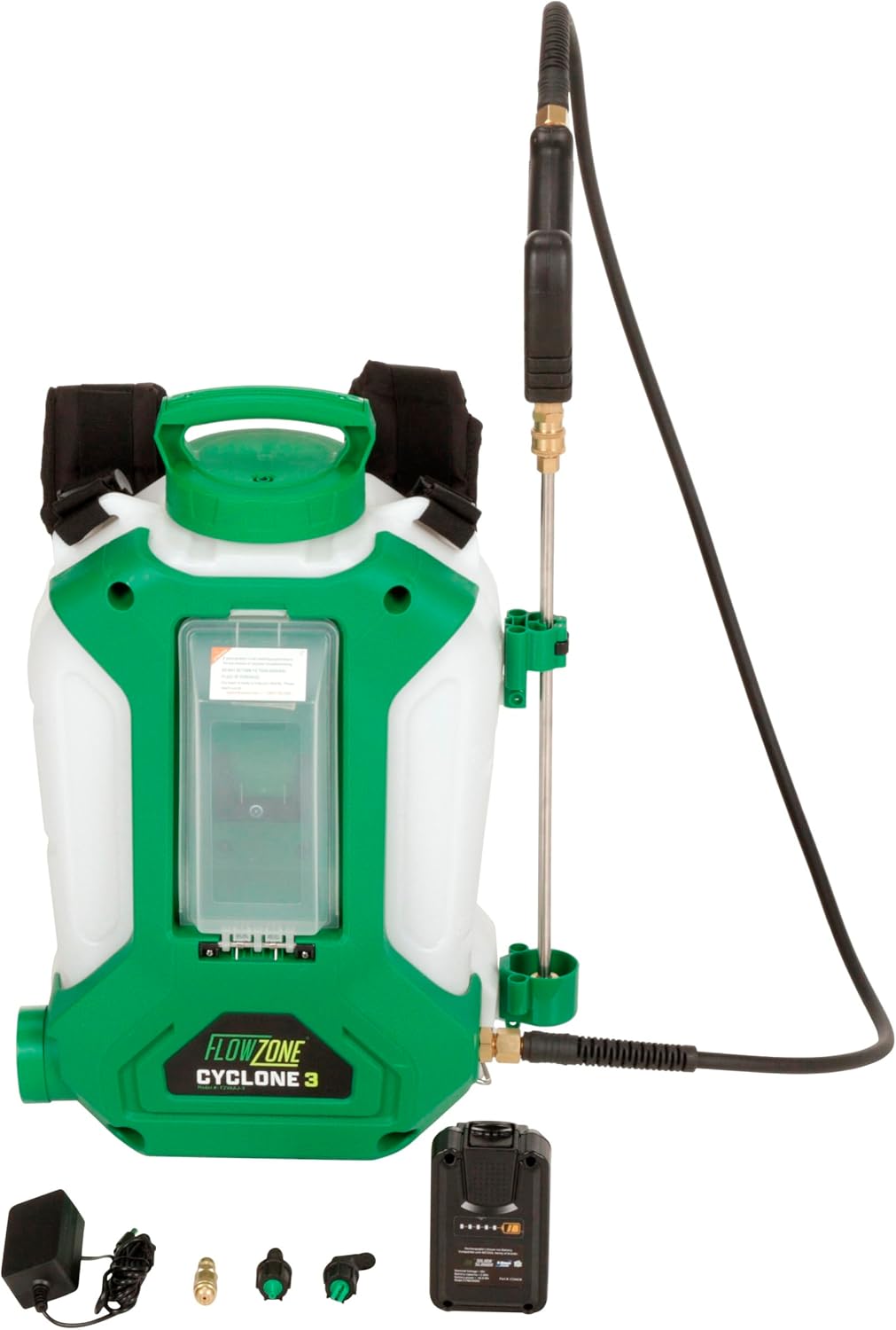 FlowZone Cyclone 3 Backpack Sprayer, 4-Gallon, Battery Powered