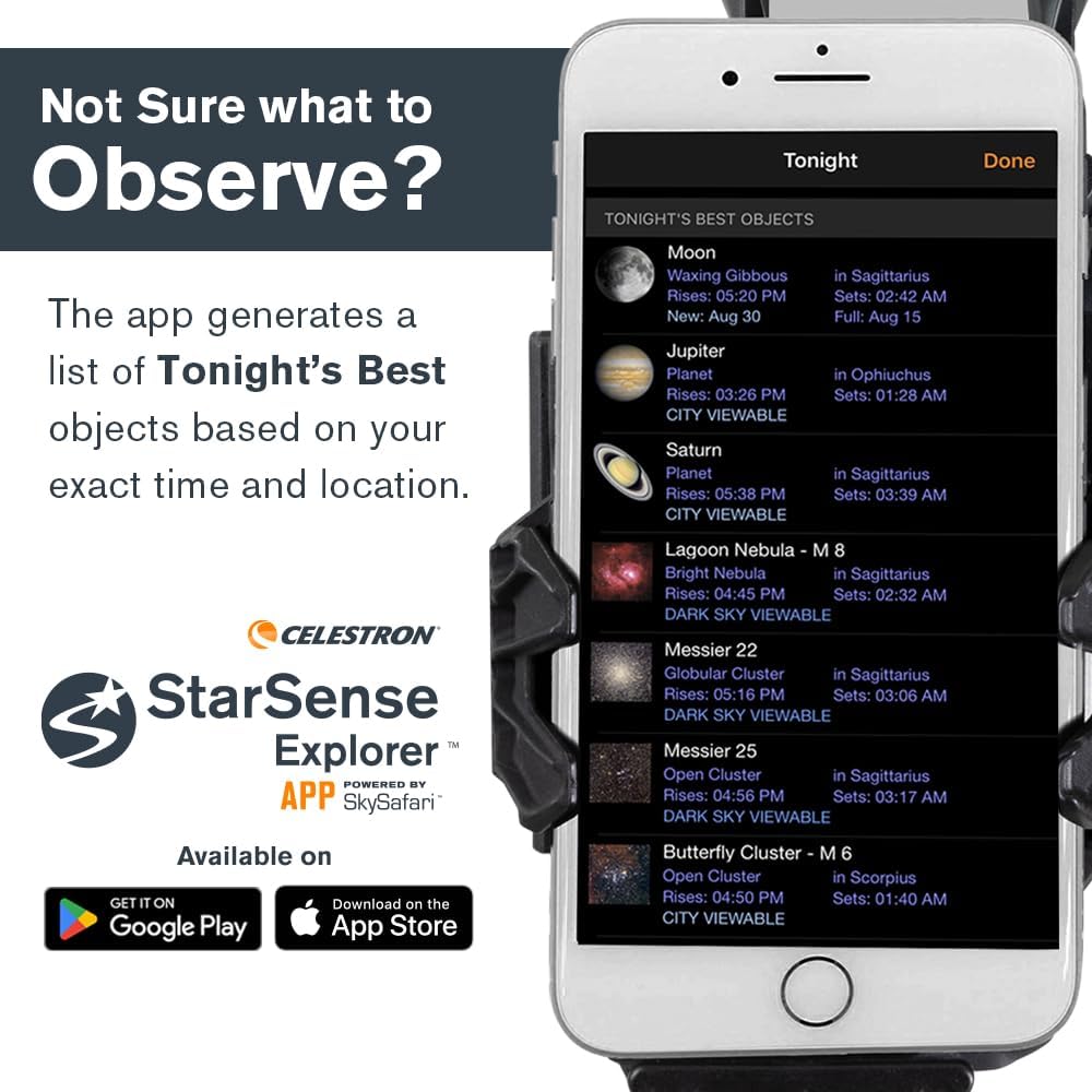 Celestron StarSense Explorer 114mm Dobsonian Telescope, App-Enabled