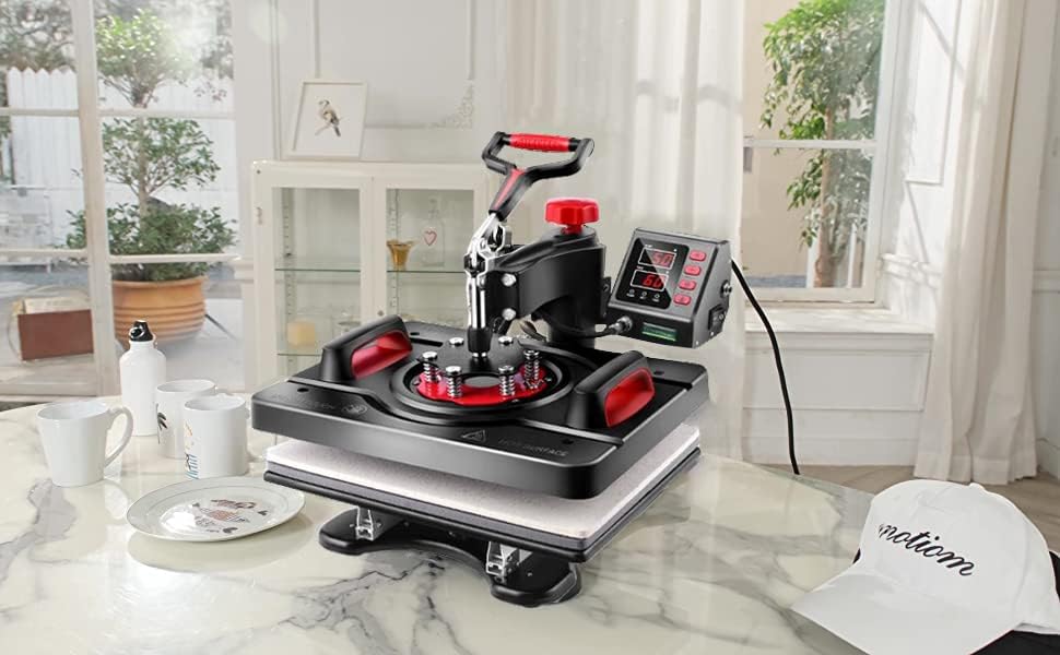 AKEYDIY 8-in-1 Heat Press Machine, 12