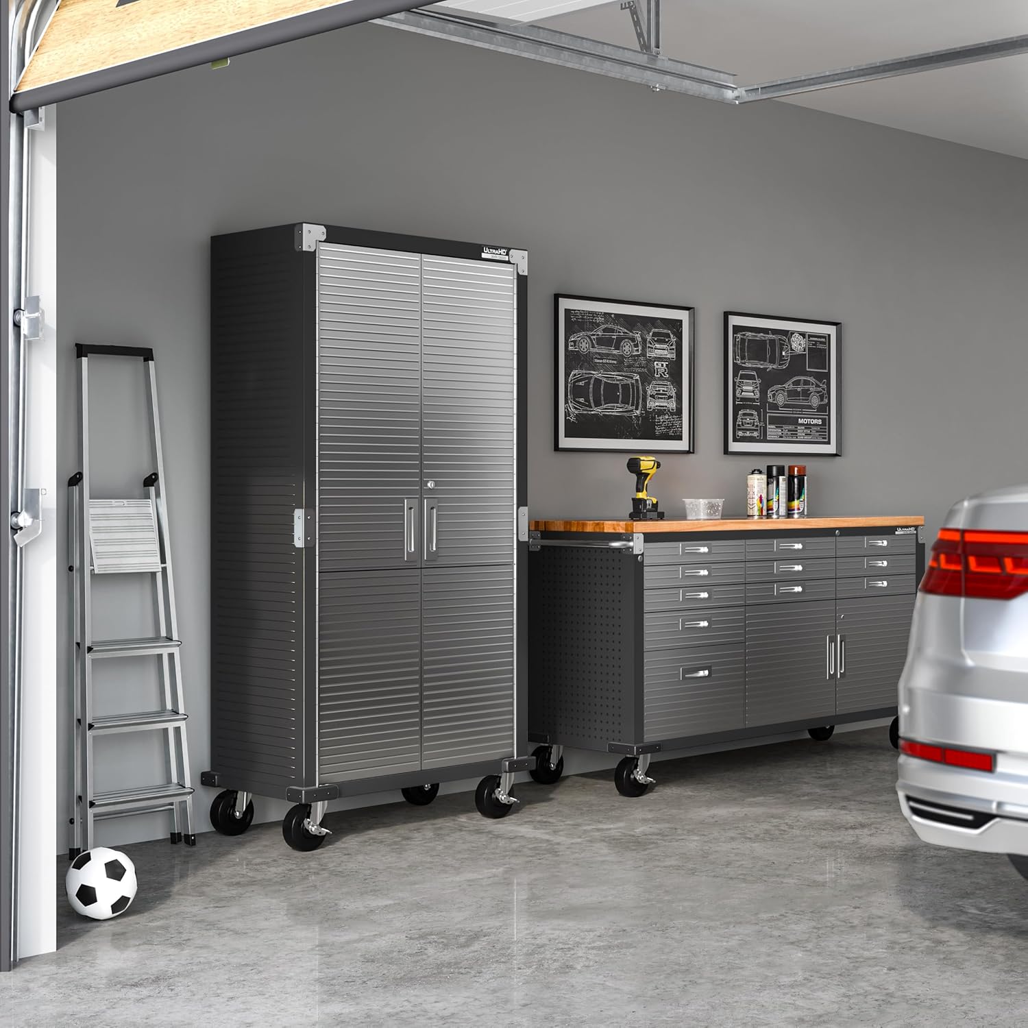 Seville Classics UltraHD Steel Storage Cabinet, 36