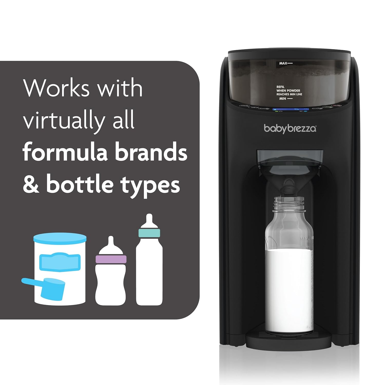 Baby Brezza Formula Pro Advanced WiFi Formula Dispenser, Black