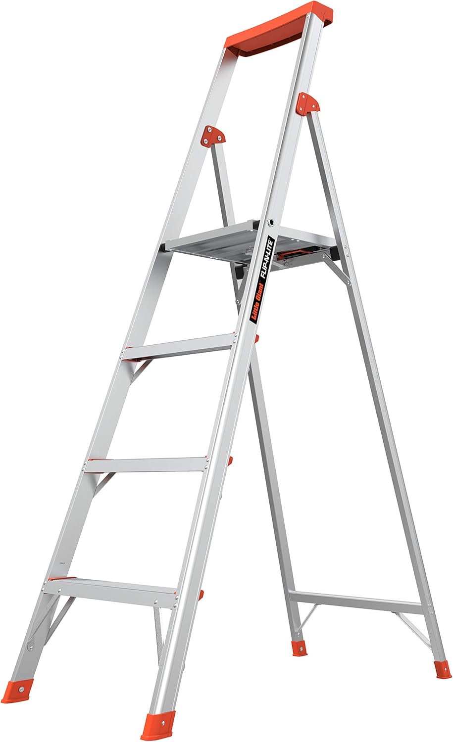 Little Giant Flip-N-Lite 6ft Step Ladder, 300lb Capacity, Aluminum