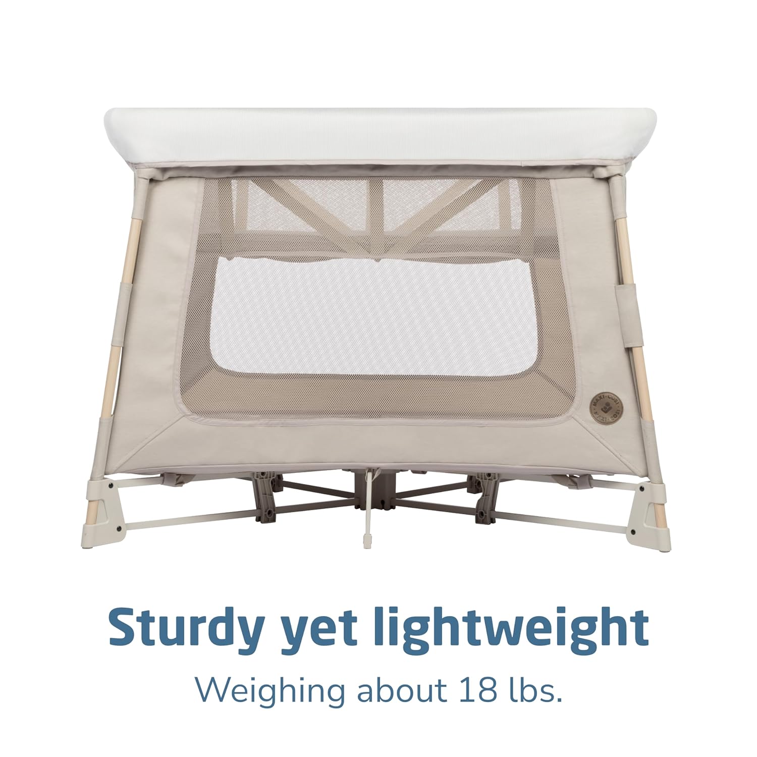 Maxi-Cosi Swift Portable Baby Playpen with Mat, Classic Oat