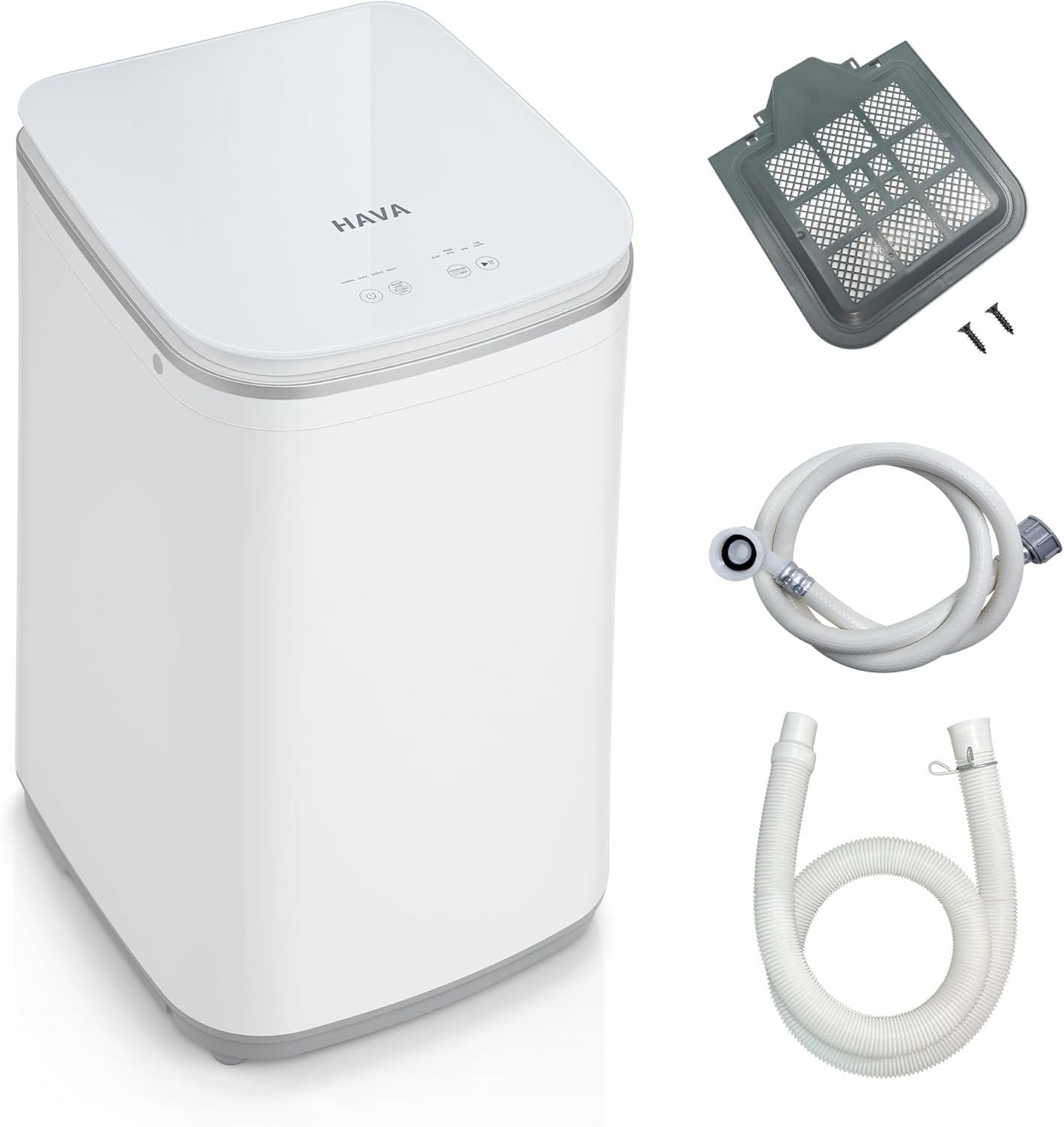 HAVA 0.8 Cu.Ft Portable Washing Machine, 8 Cycles, LED Display