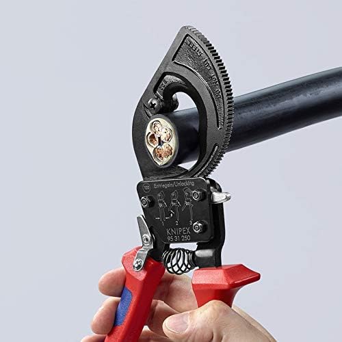 KNIPEX Ratcheting Cable Cutter Tool