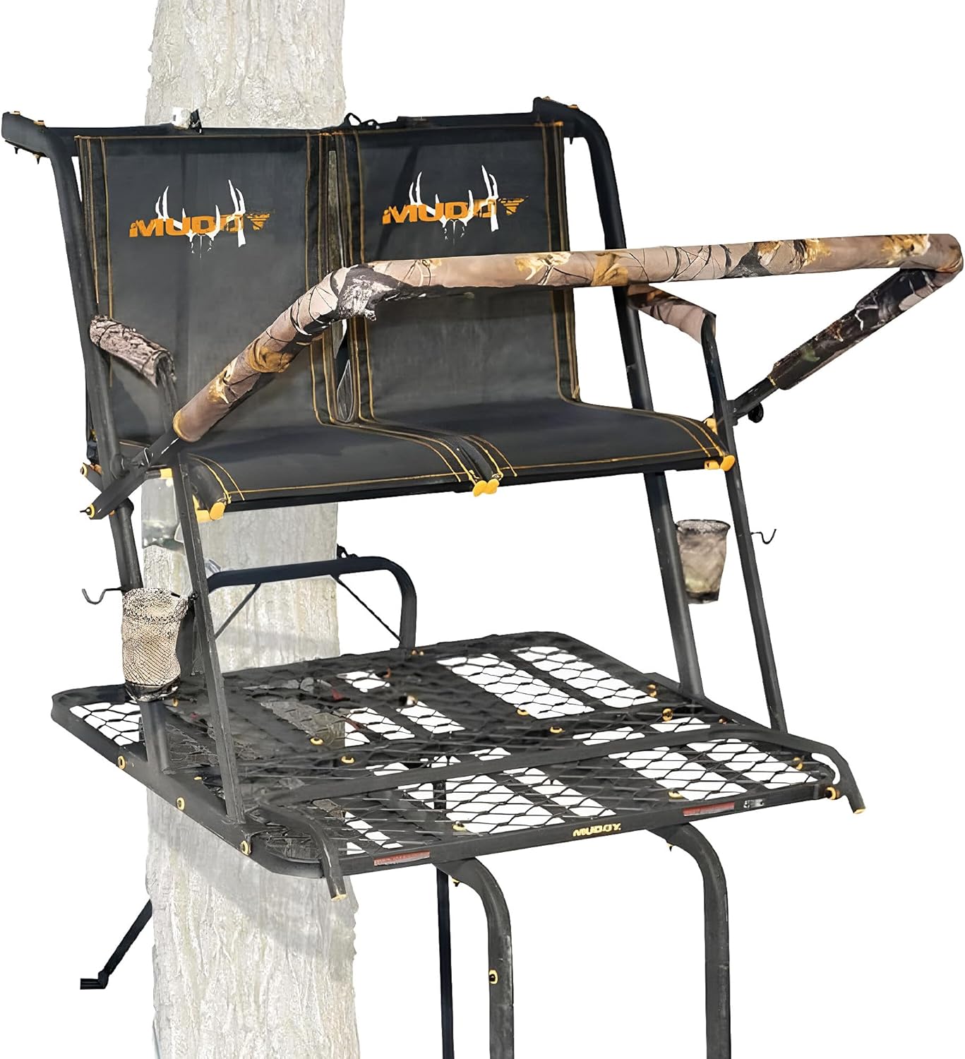 MUDDY Nexus XTL Ladder Tree Stand, 20ft, 500lb Capacity, 2-Person