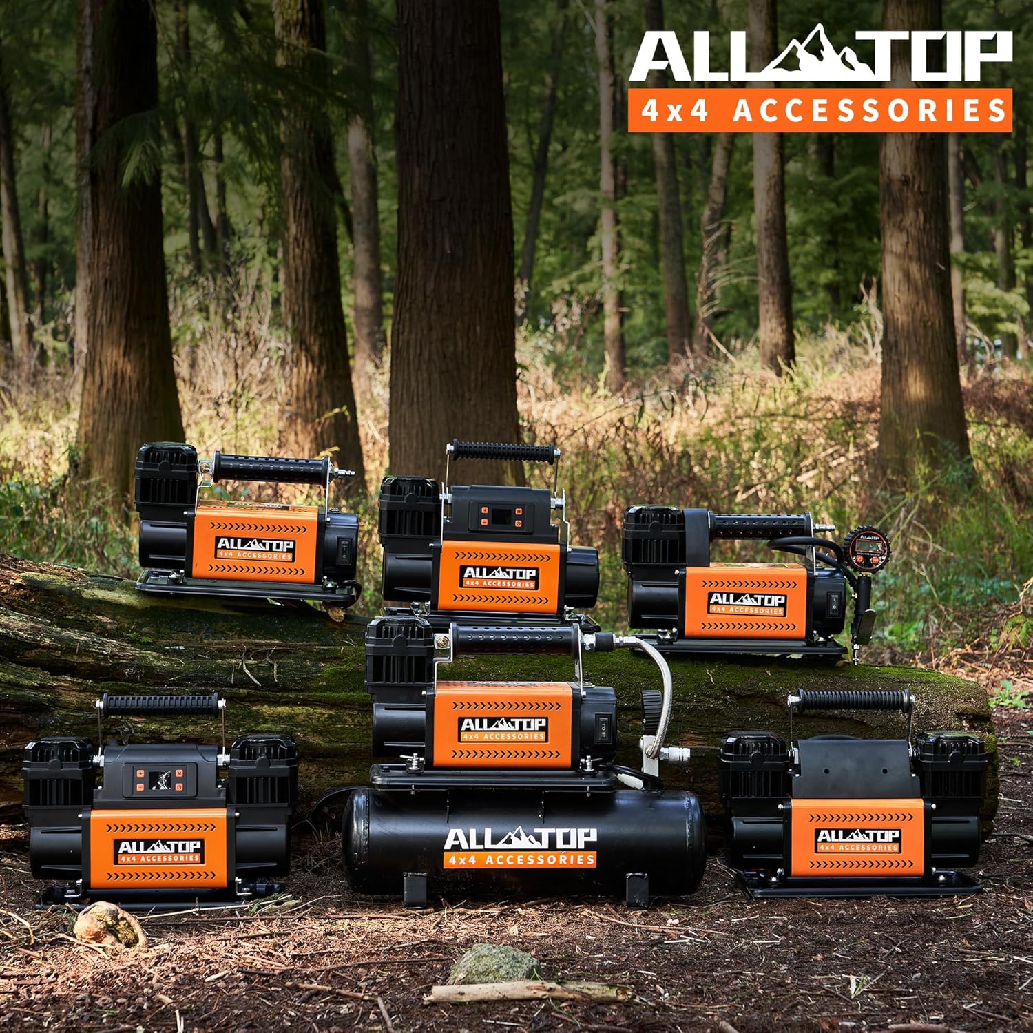 ALL-TOP 12V Air Compressor with LCD, 150PSI, Dual Cylinder