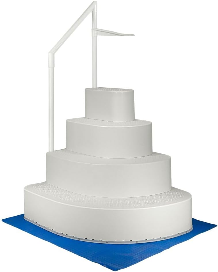 Aqua Select Resin Pool Steps for Above Ground Pools, 350lb Capacity