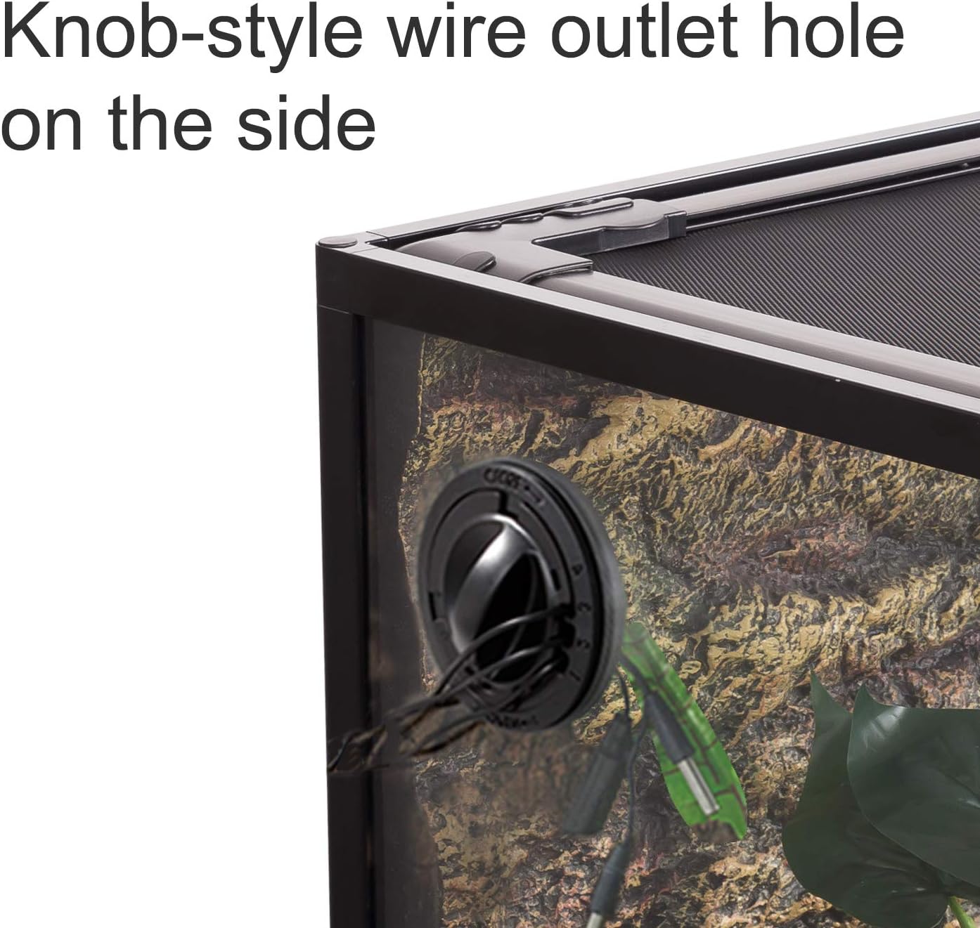 REPTI ZOO 67 Gallon Reptile Terrarium, Sliding Glass Doors, 48