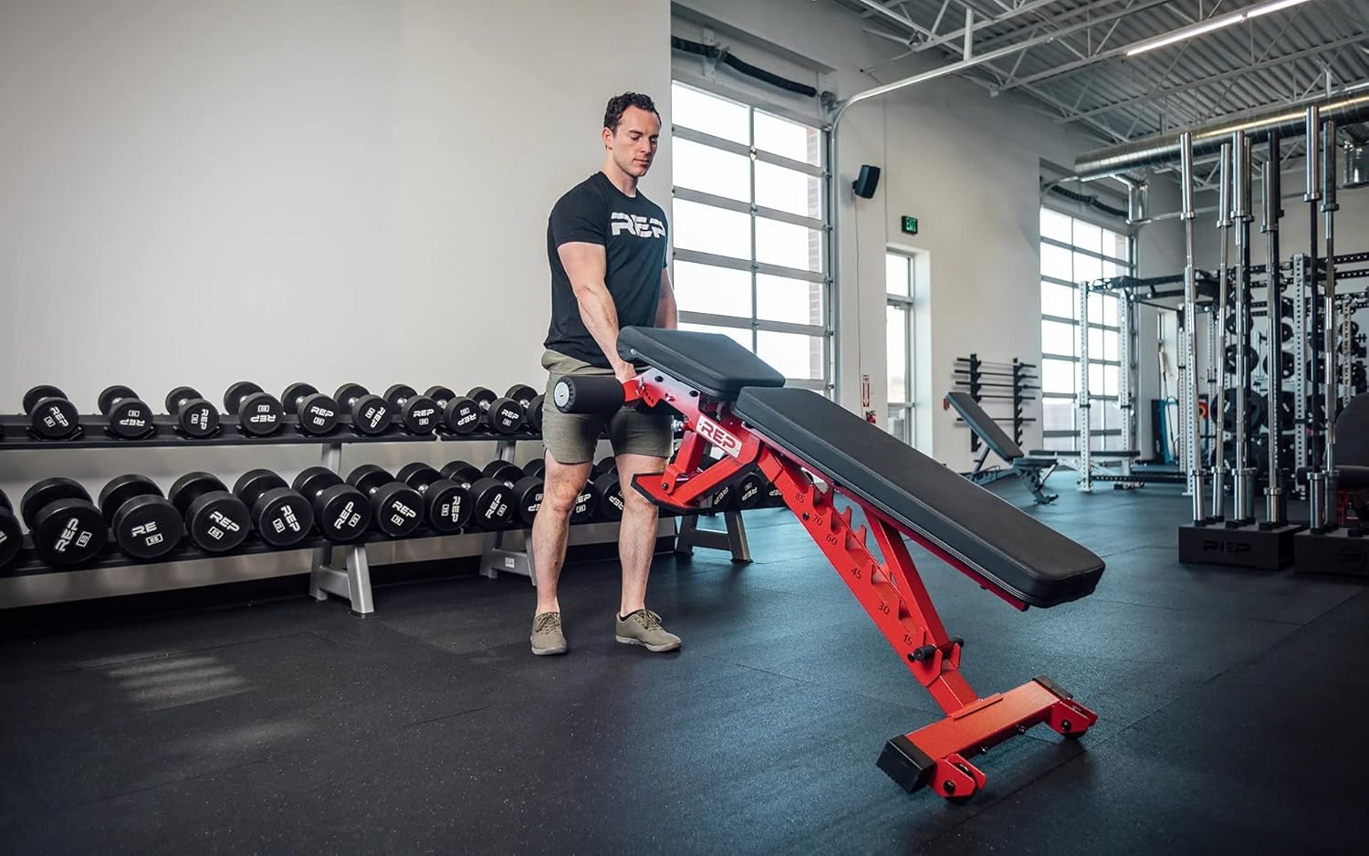 Rep Fitness AB-3000 FID Adjustable Bench, Flat/Incline/Decline