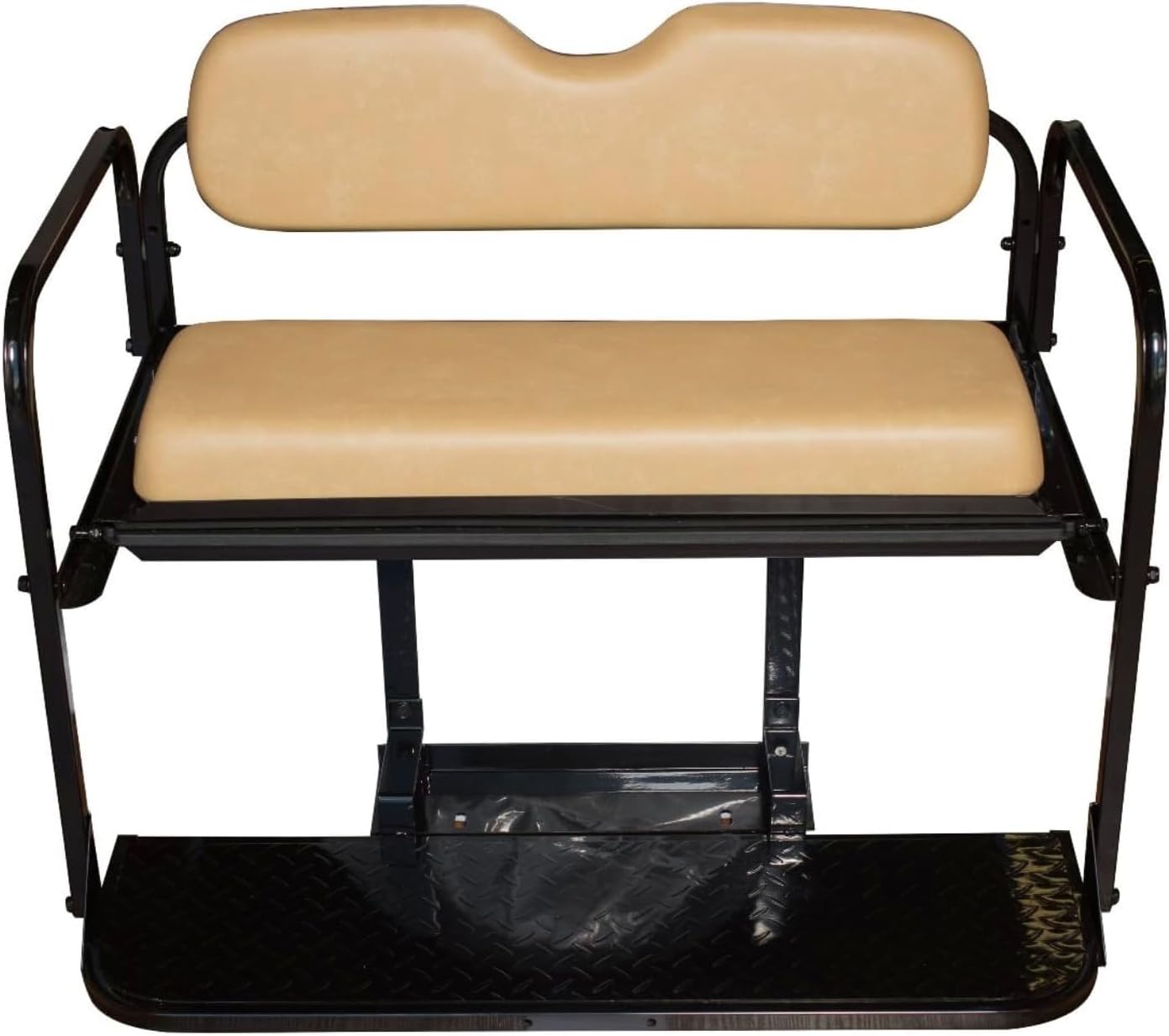 EZGO TXT Rear Flip Seat Kit, 1995+, Factory Tan Cushions