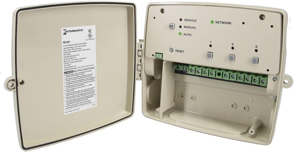 Intermatic PE733P Wi-Fi Pool Timer, 7-Day, 3-Circuit, Outdoor, 30A