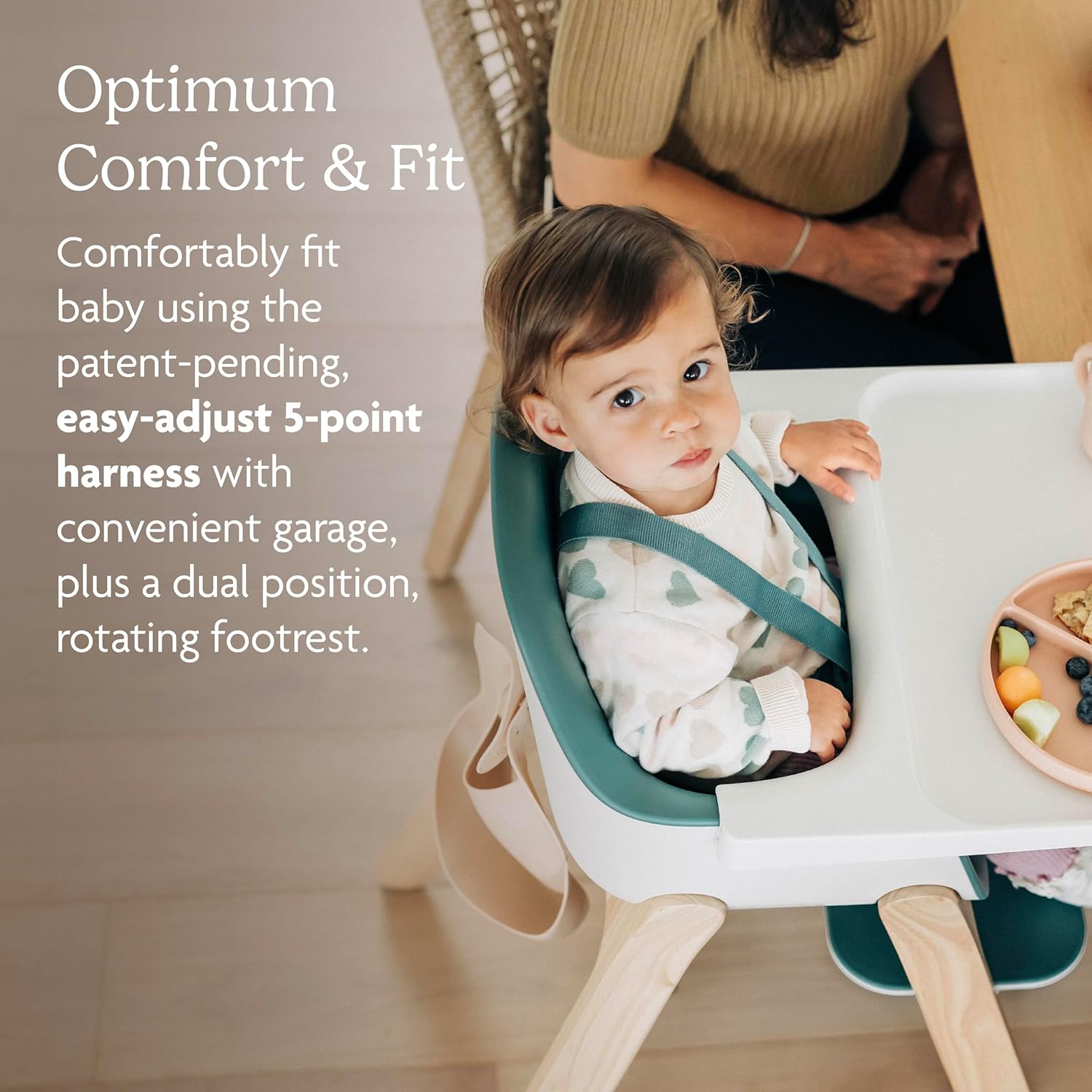 UPPAbaby Ciro High Chair, Rotating Footrest, Emrick Green