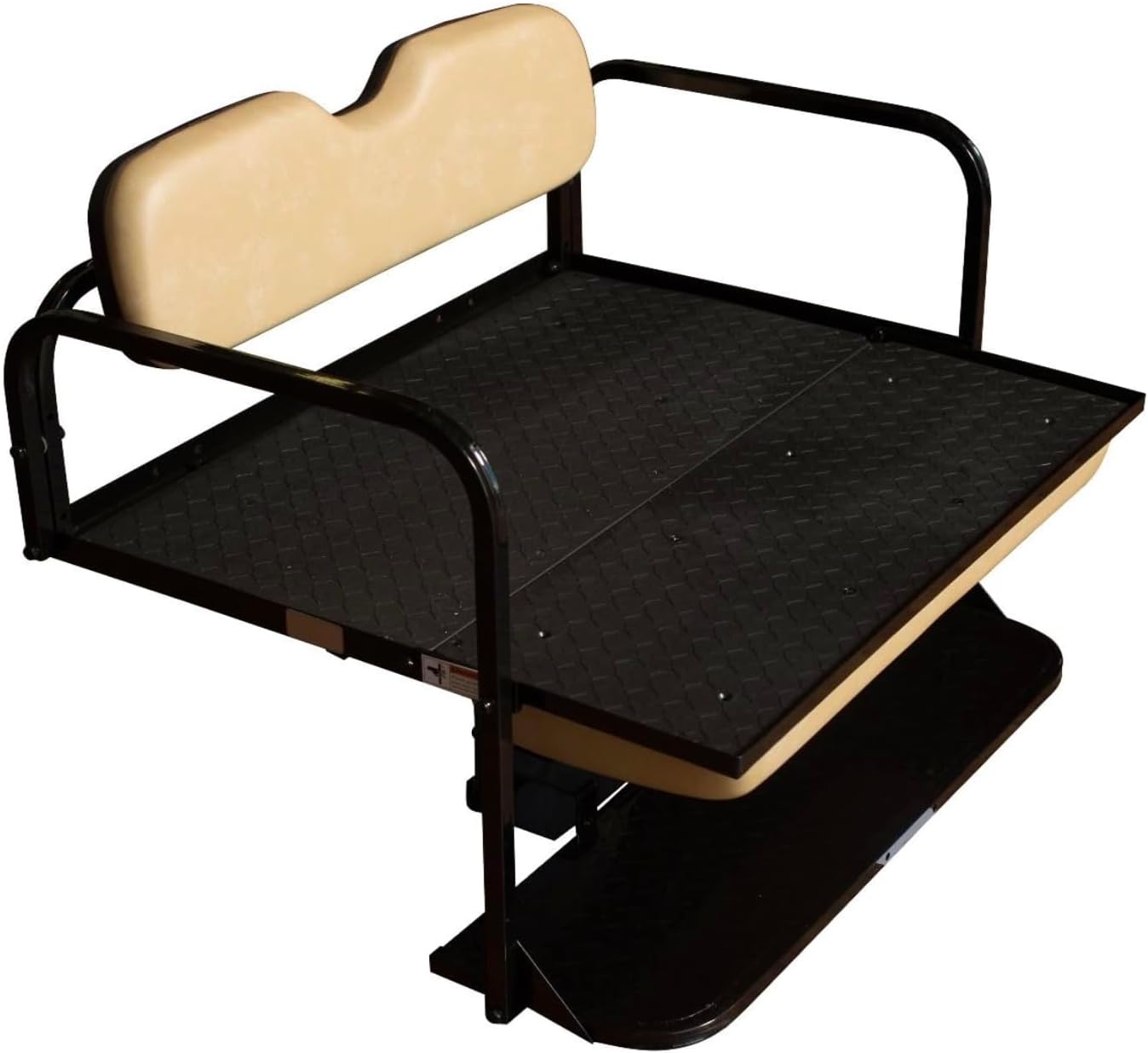 EZGO TXT Rear Flip Seat Kit, 1995+, Factory Tan Cushions