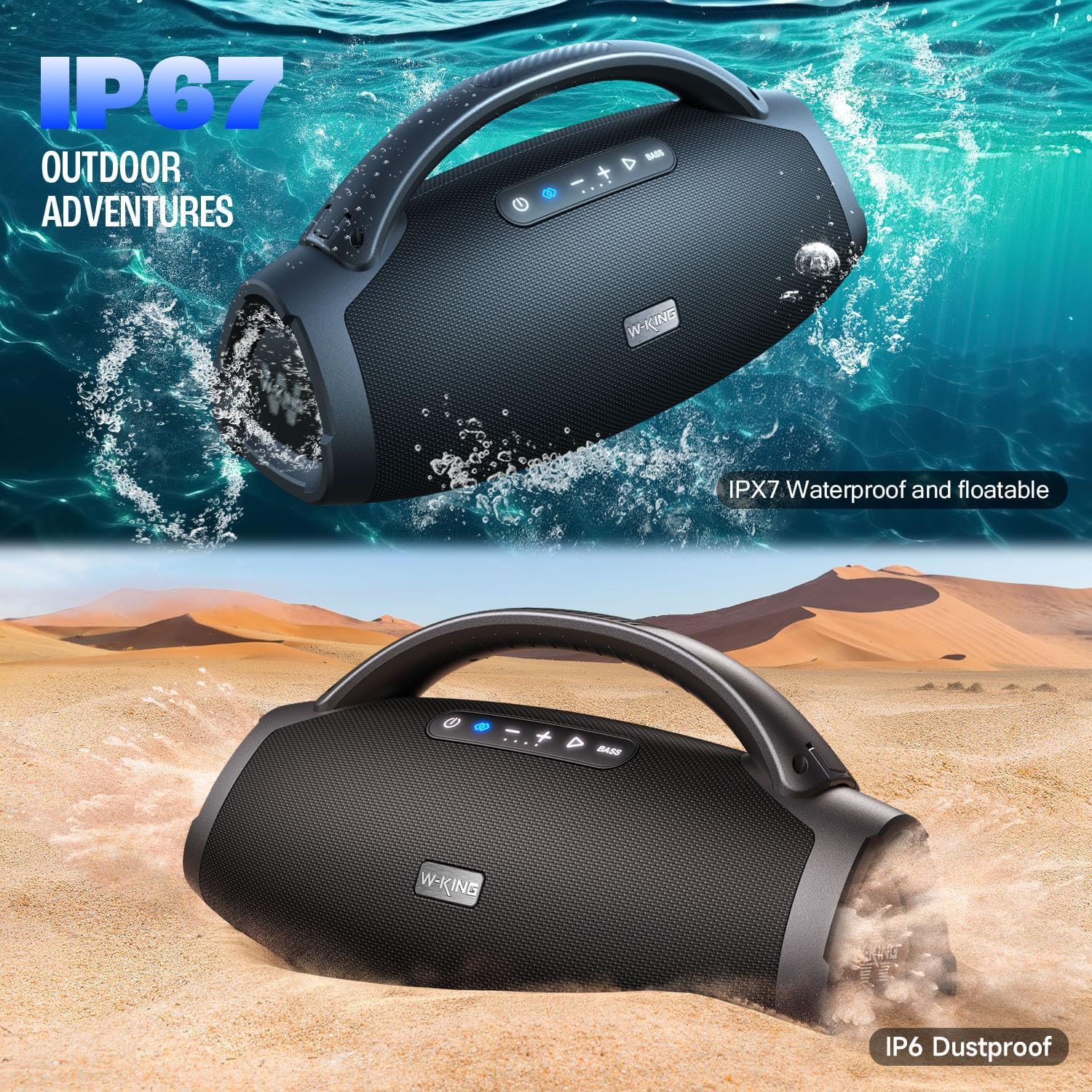 W-KING X20 Bluetooth Party Speaker, 330W, IPX7, 7.5