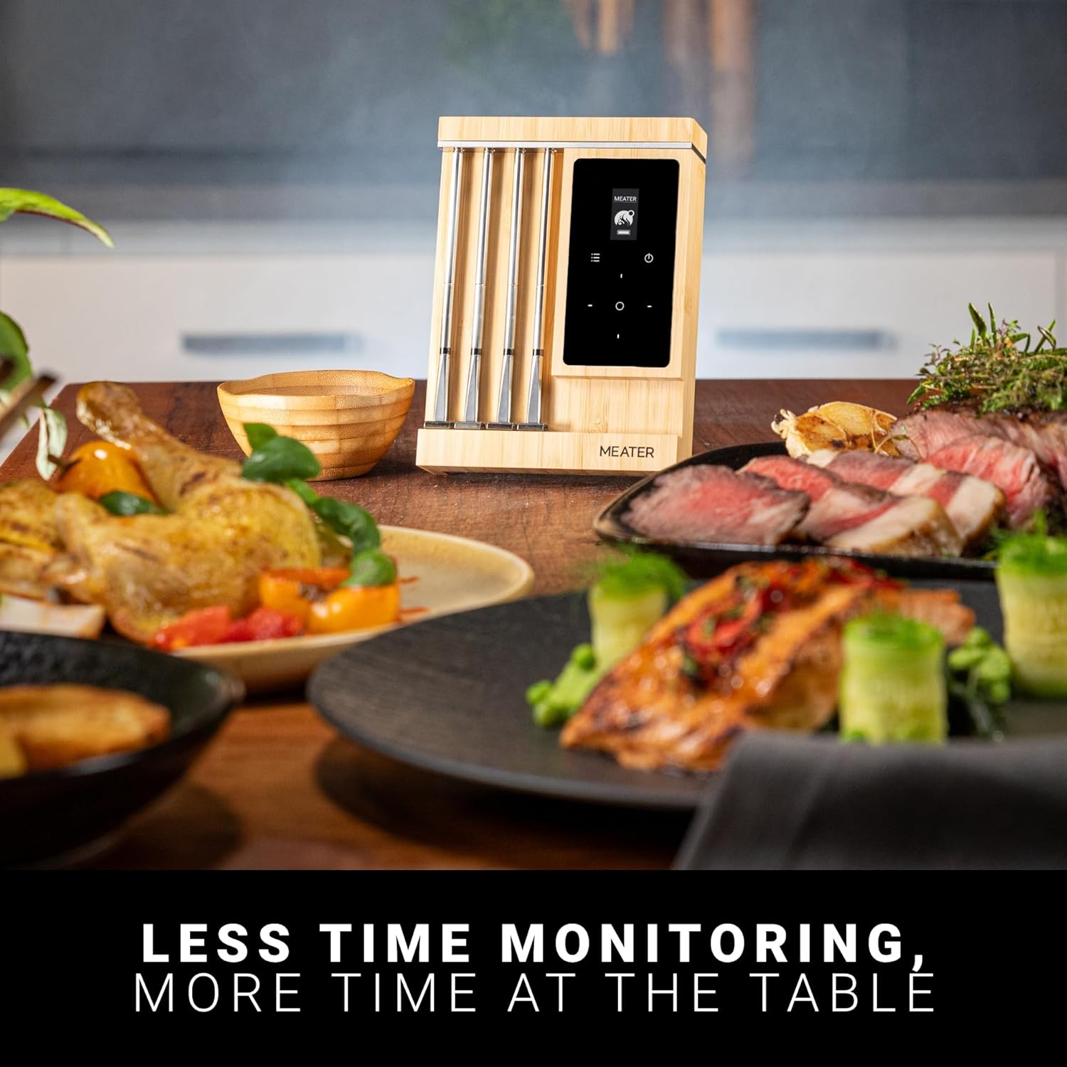 MEATER Pro XL Wireless Meat Thermometer, 4 Probes, WiFi/Bluetooth