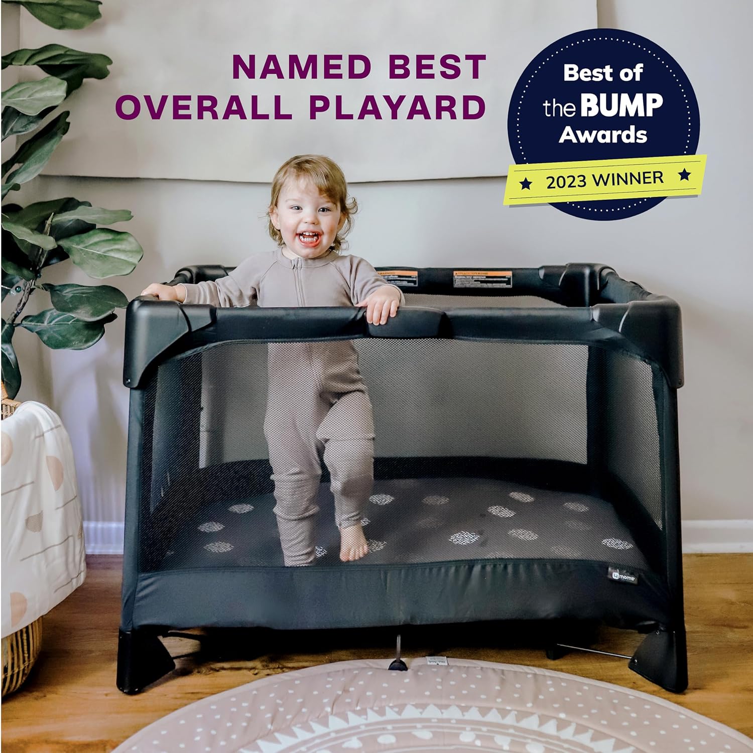 4moms Breeze Plus Portable Playard with Bassinet & Changing Station