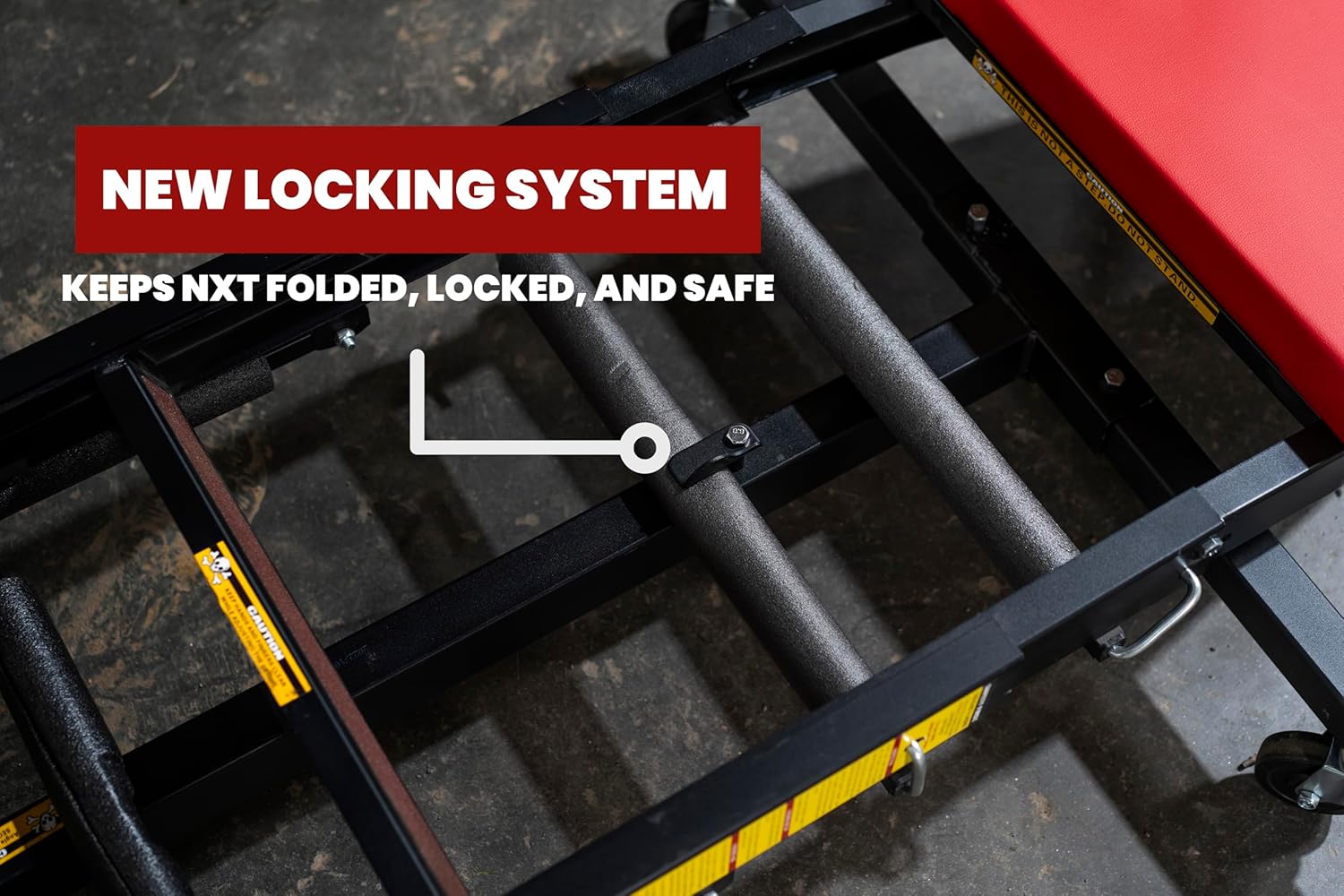 Traxion 3-200 NXT Foldable Topside Engine Creeper, Black