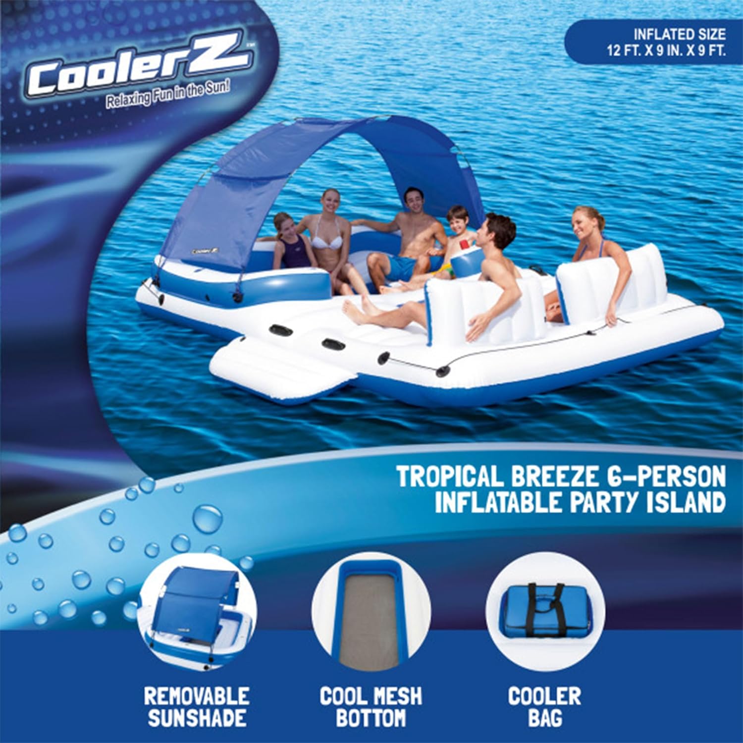 Bestway CoolerZ Tropical Breeze 6-Person Inflatable Party Island